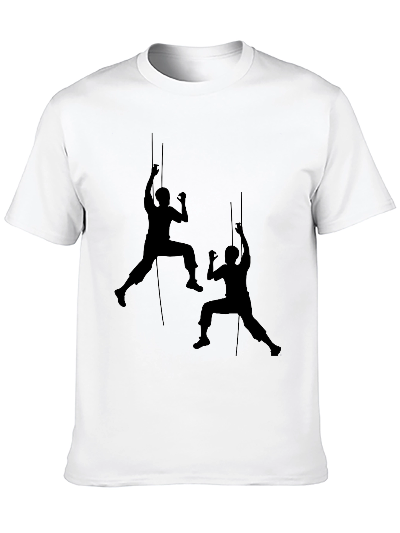 Black Black Climbing Silhouette T-Shirt view 10