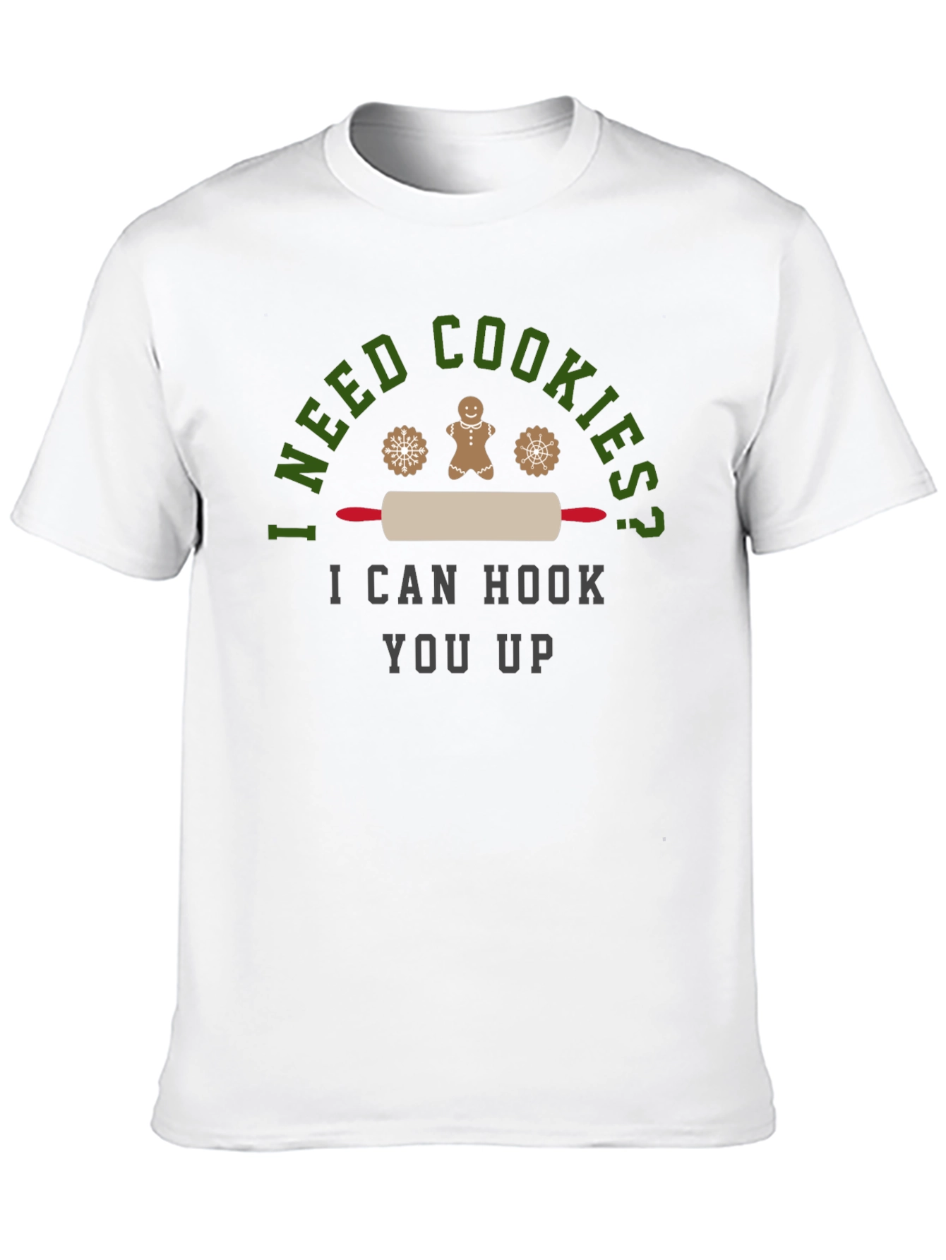 Black I Need Cookies? Graphic Tee view 10