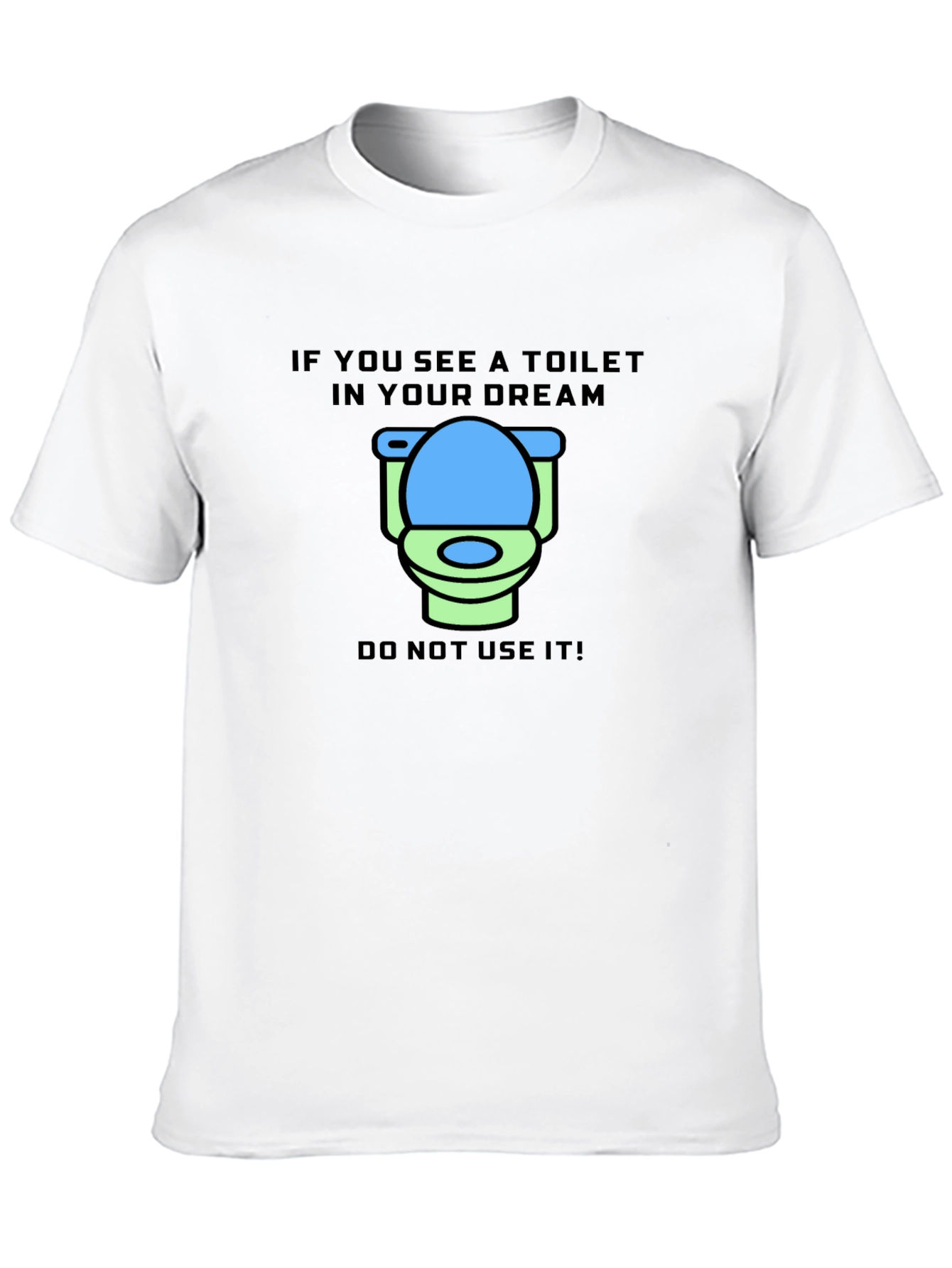 Black Dream Toilet T-Shirt - Funny Graphic Tee view 10
