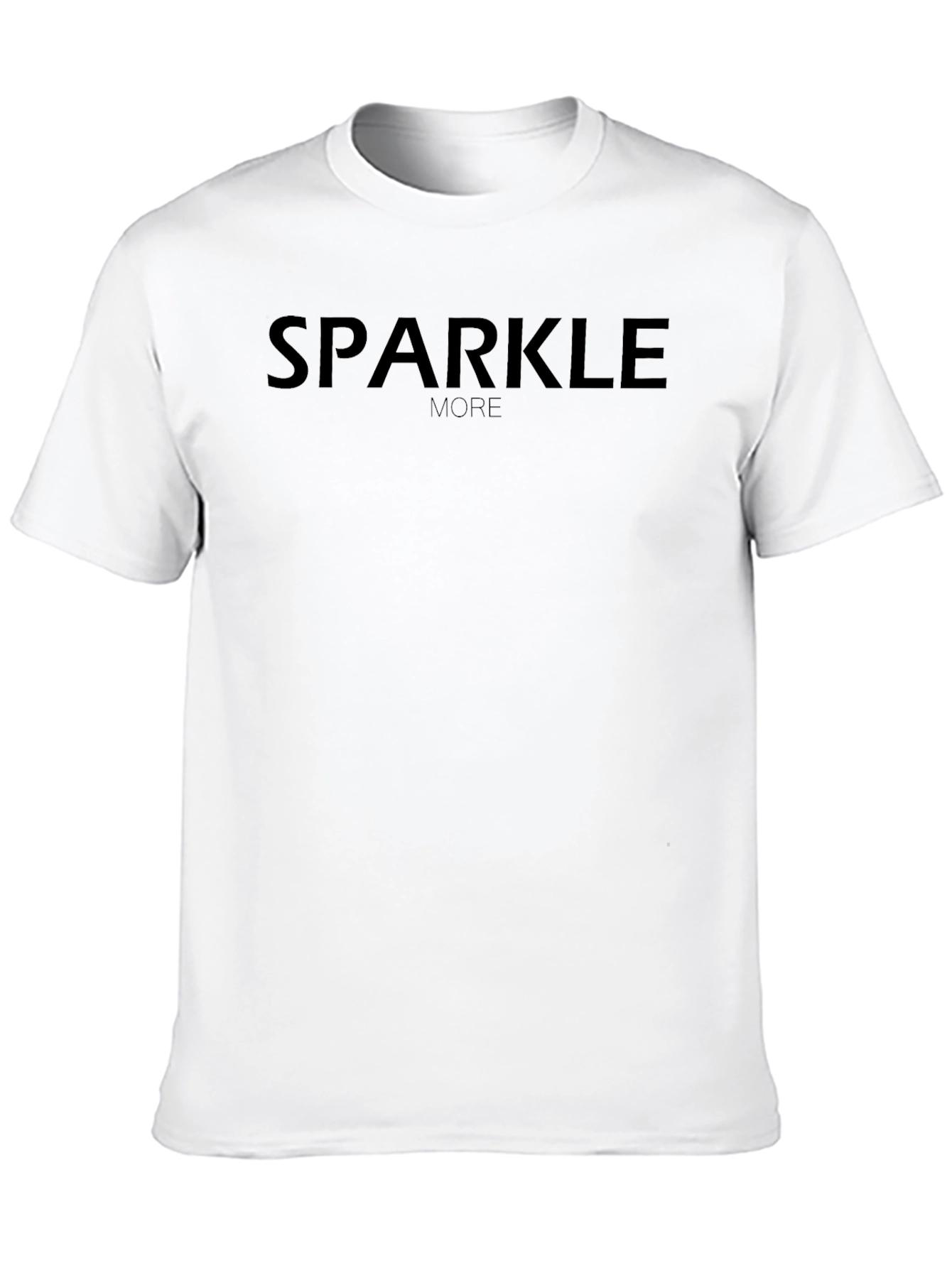 Black Sparkle More Graphic Tee - Stylish Cotton T-Shirt view 10