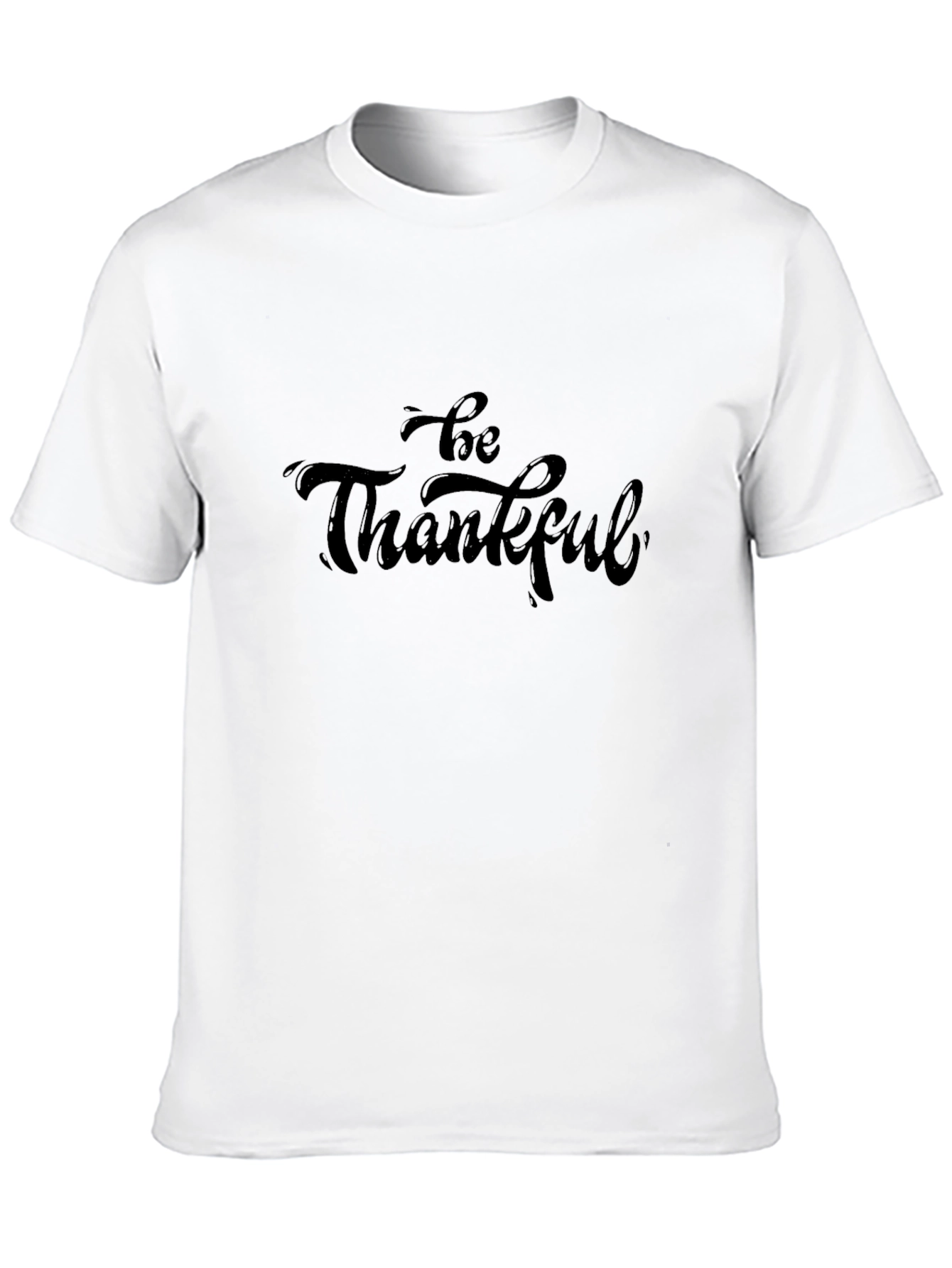 Black Be Thankful Black T-Shirt view 10