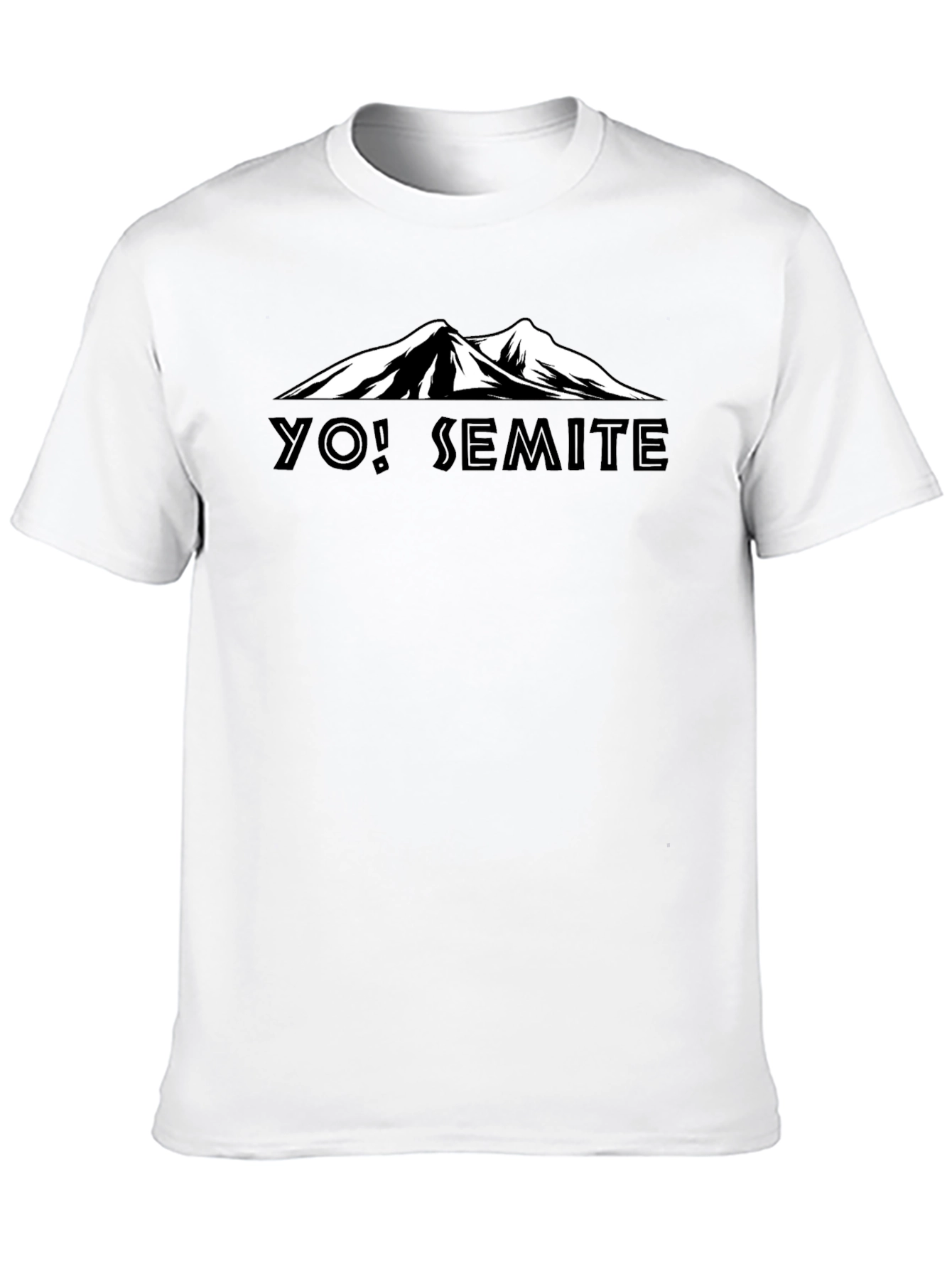 Black Yo! Semite Mountain Graphic Tee - Black view 10