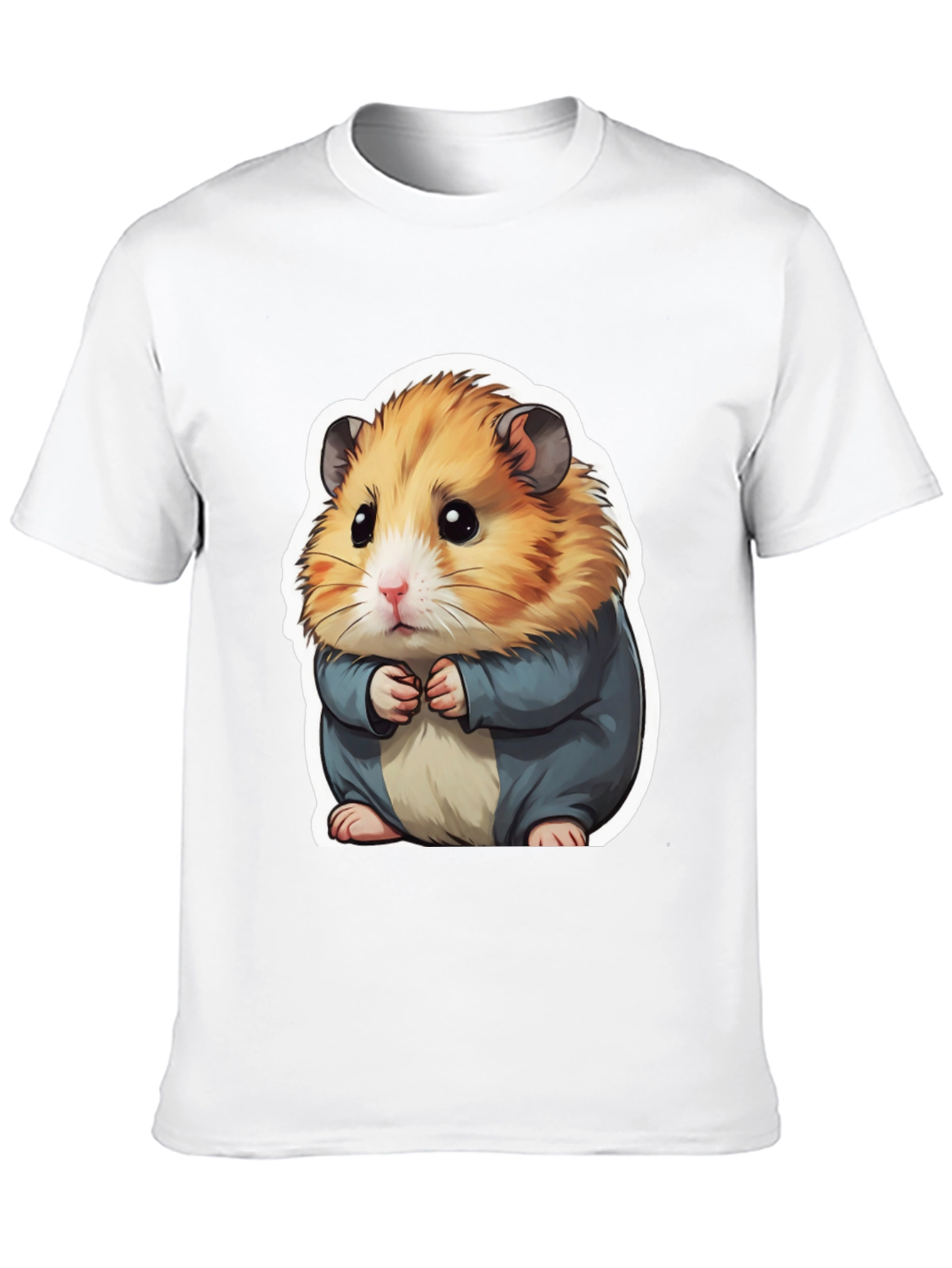 Black Cute Hamster Graphic Tee - Soft & Stylish view 10
