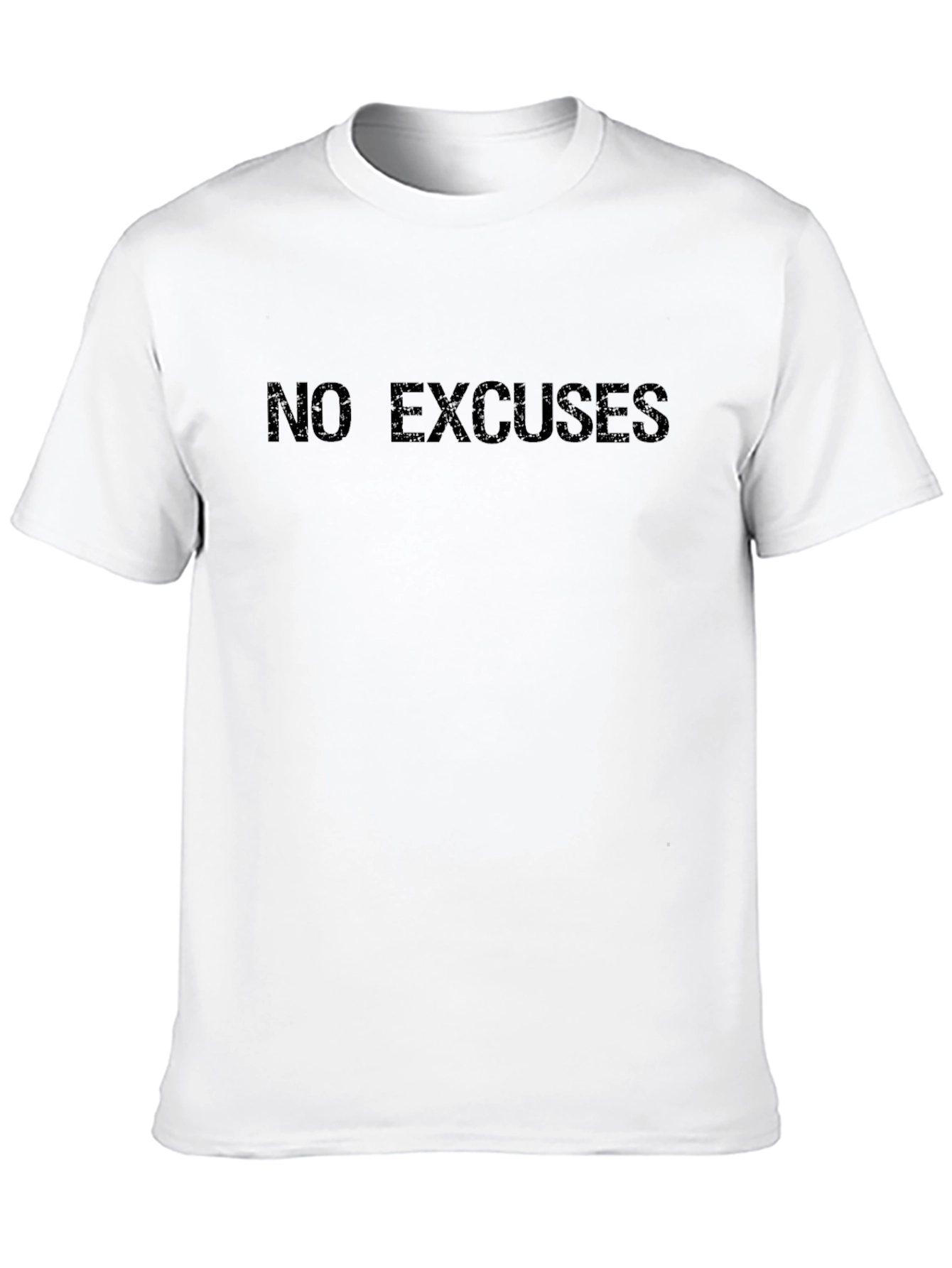 Black No Excuses Black Graphic T-Shirt view 10