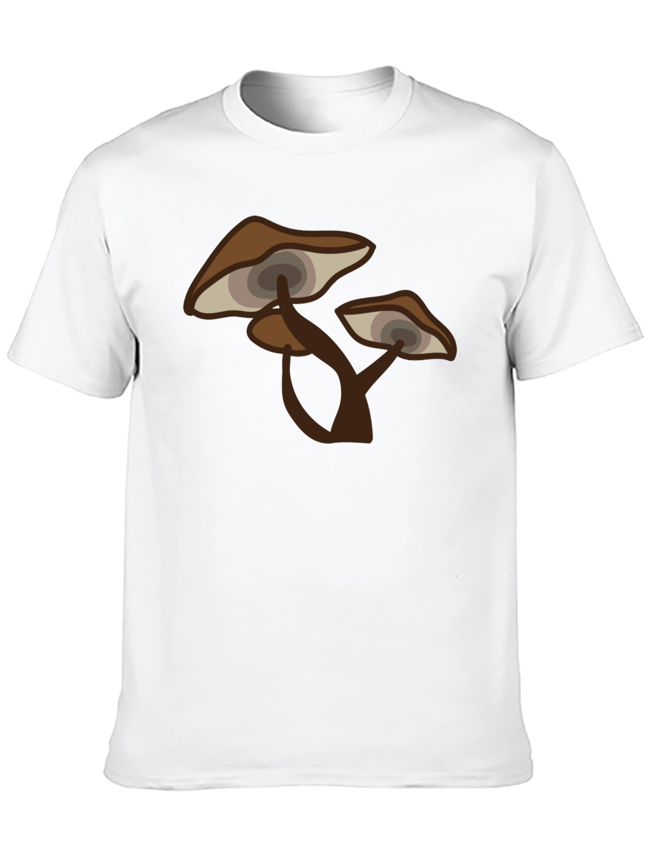 Black Psychedelic Mushroom Graphic Tee - Men's Black T-Shirt view 10