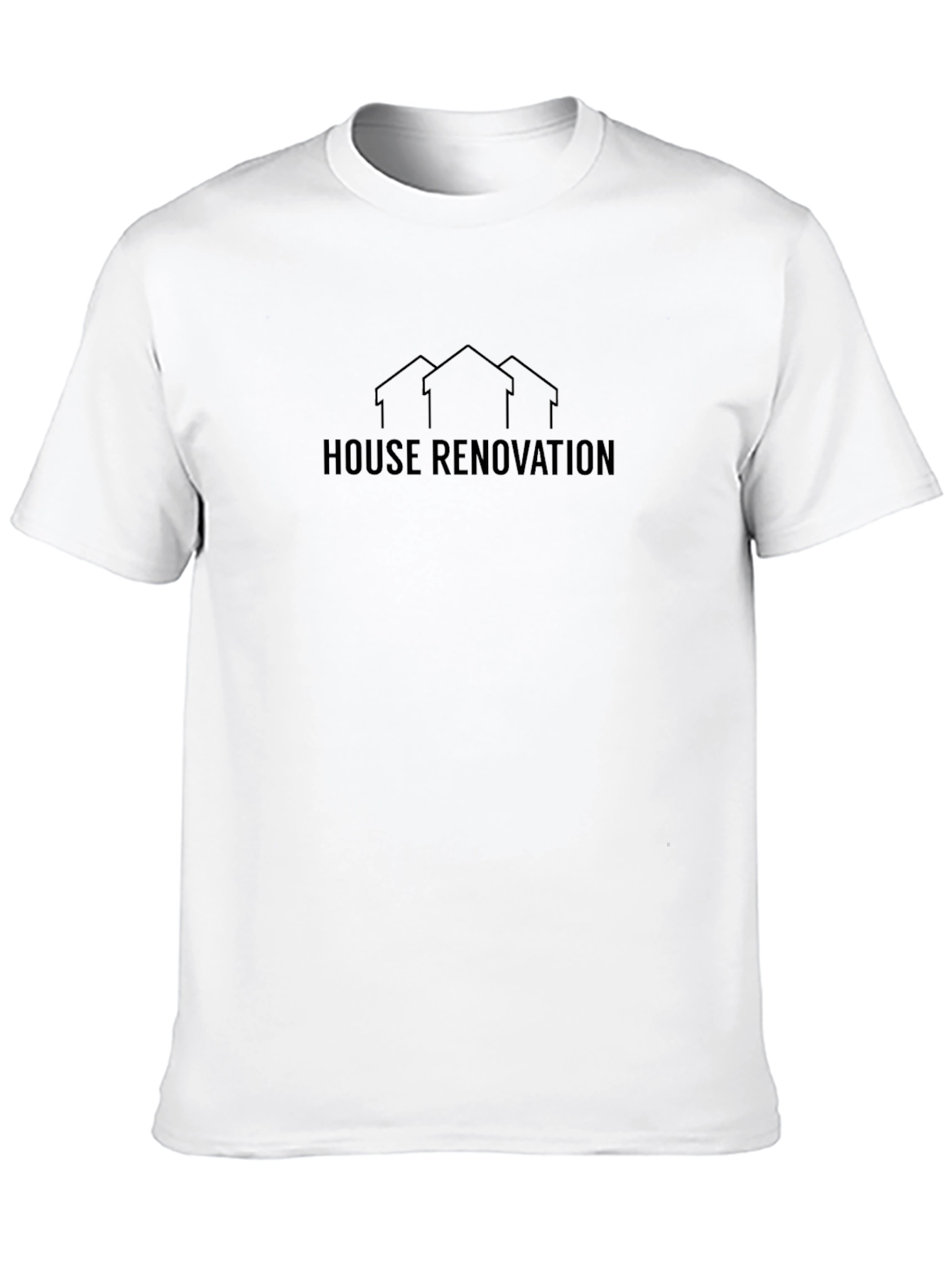 Black House Renovation Graphic Tee - Black Cotton Comfort view 10