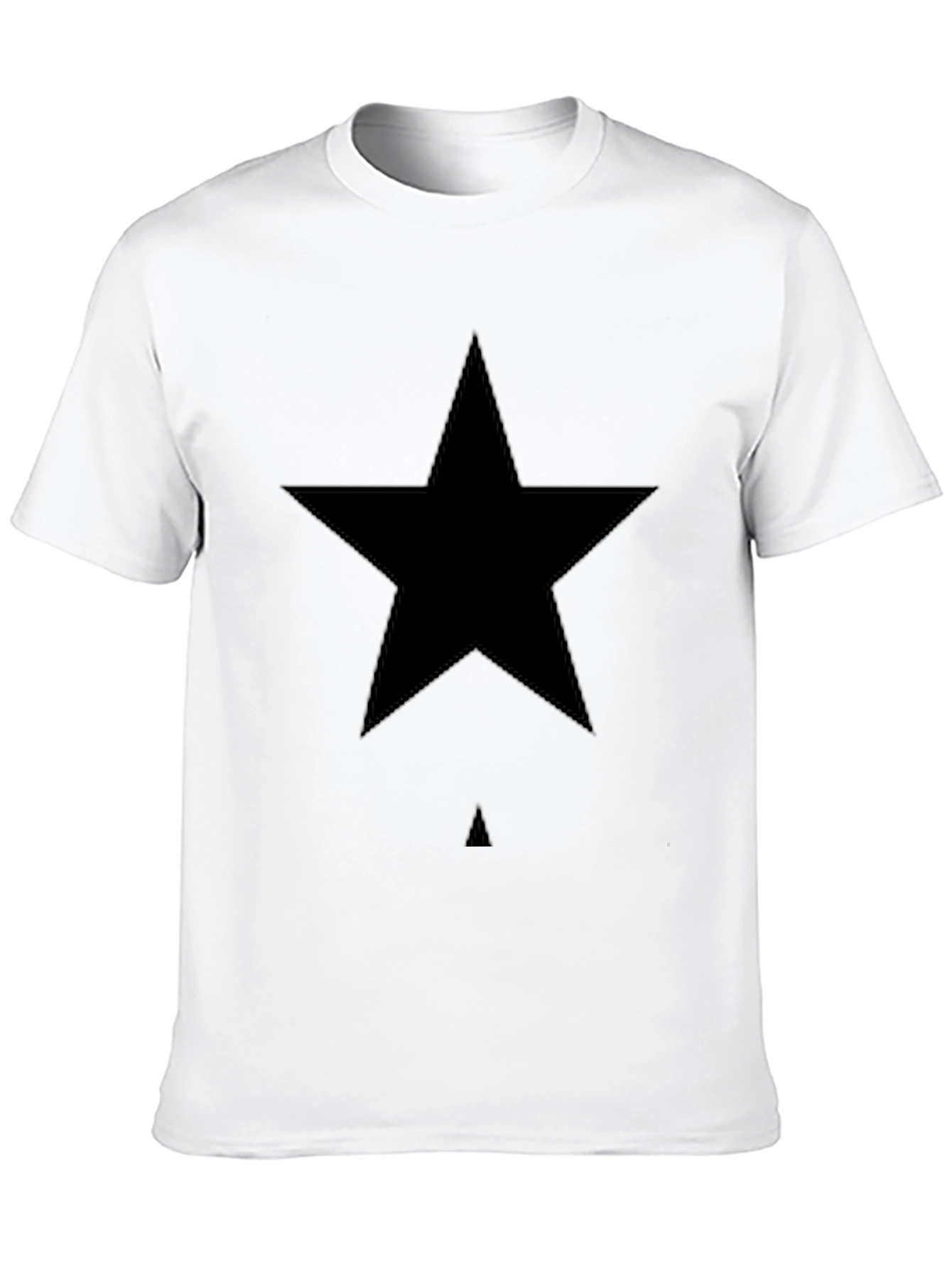 Black Black Star Graphic Tee - Modern Minimalist Design view 10