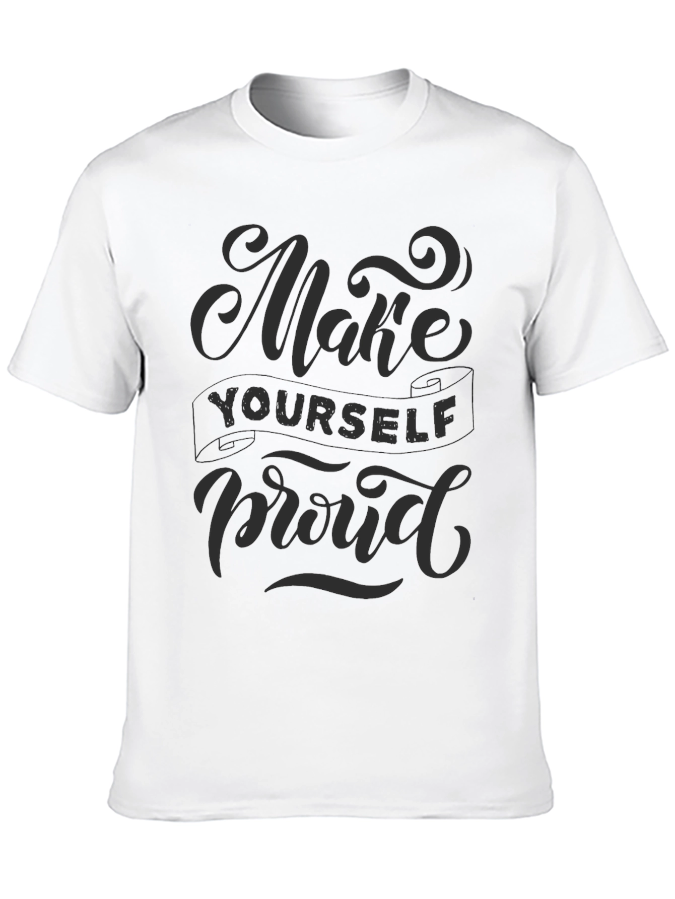 Black Make Yourself Proud Graphic Tee - Mens Black T-Shirt view 10