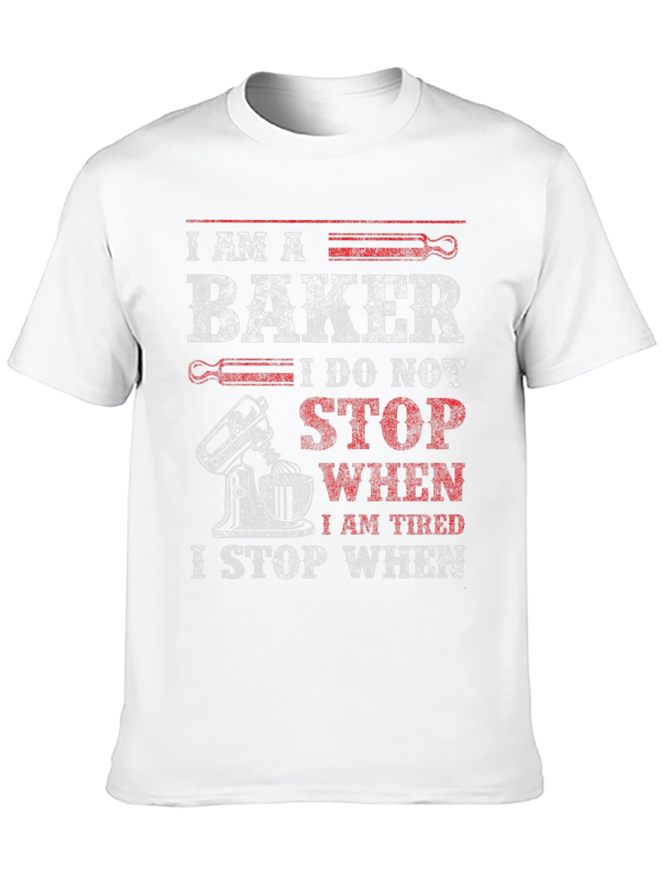 Black I Am A Baker Graphic T-Shirt view 10