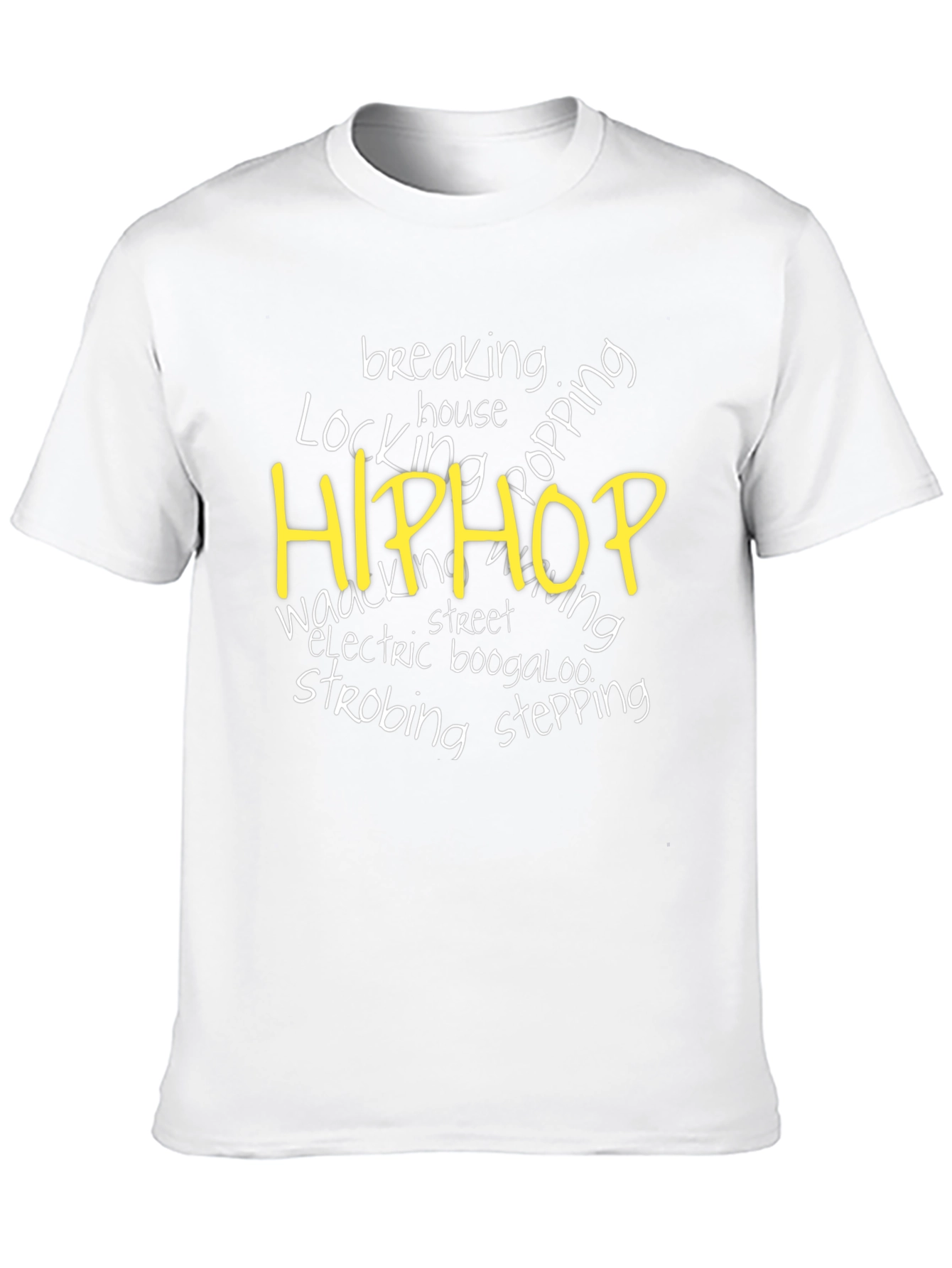 Black Hip Hop Dance Style Black T-Shirt view 10