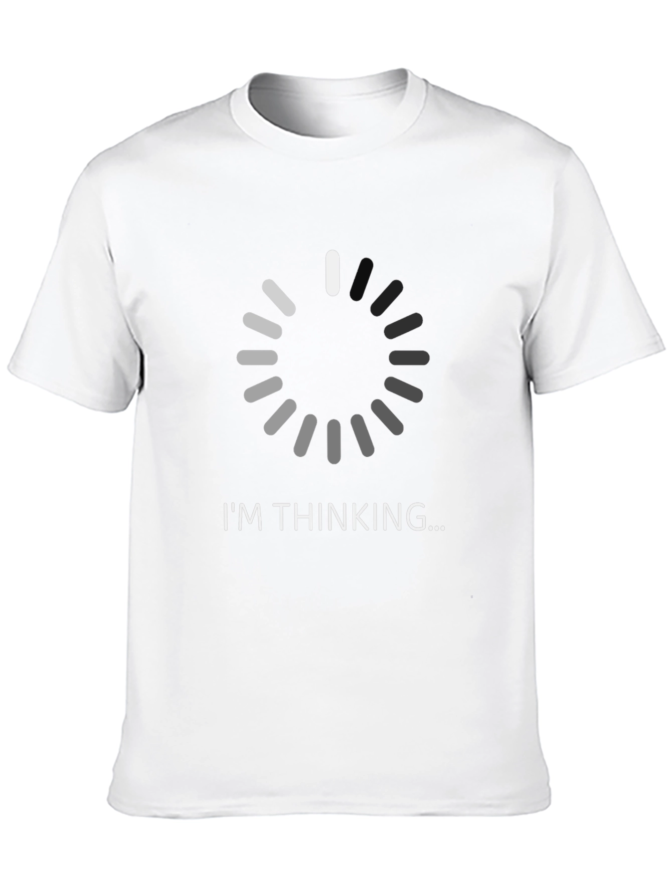 Black I'm Thinking Funny T-Shirt - Novelty Graphic Tee view 10
