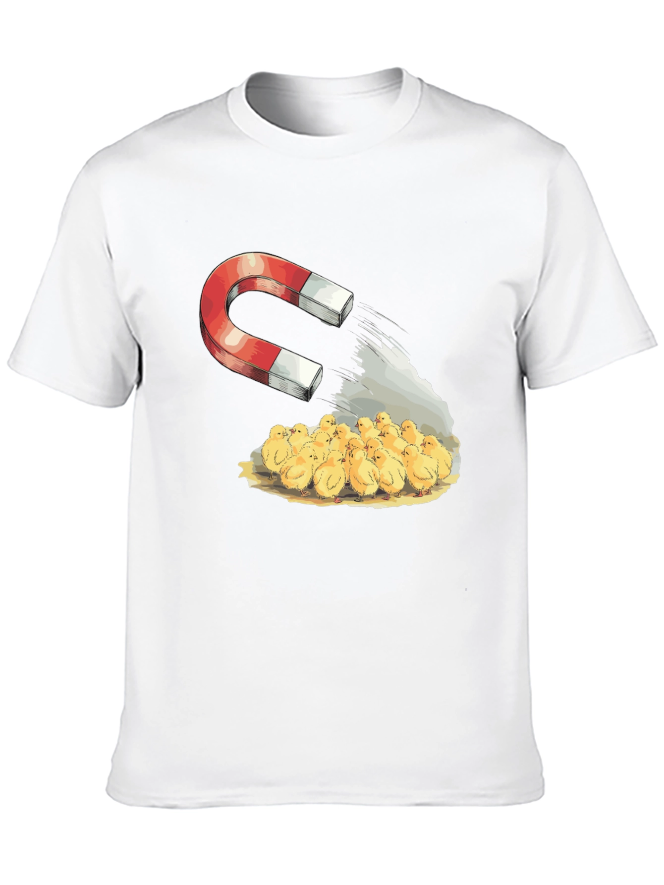 Black Magnet & Chicks Graphic Tee - Funny Humor T-Shirt view 10