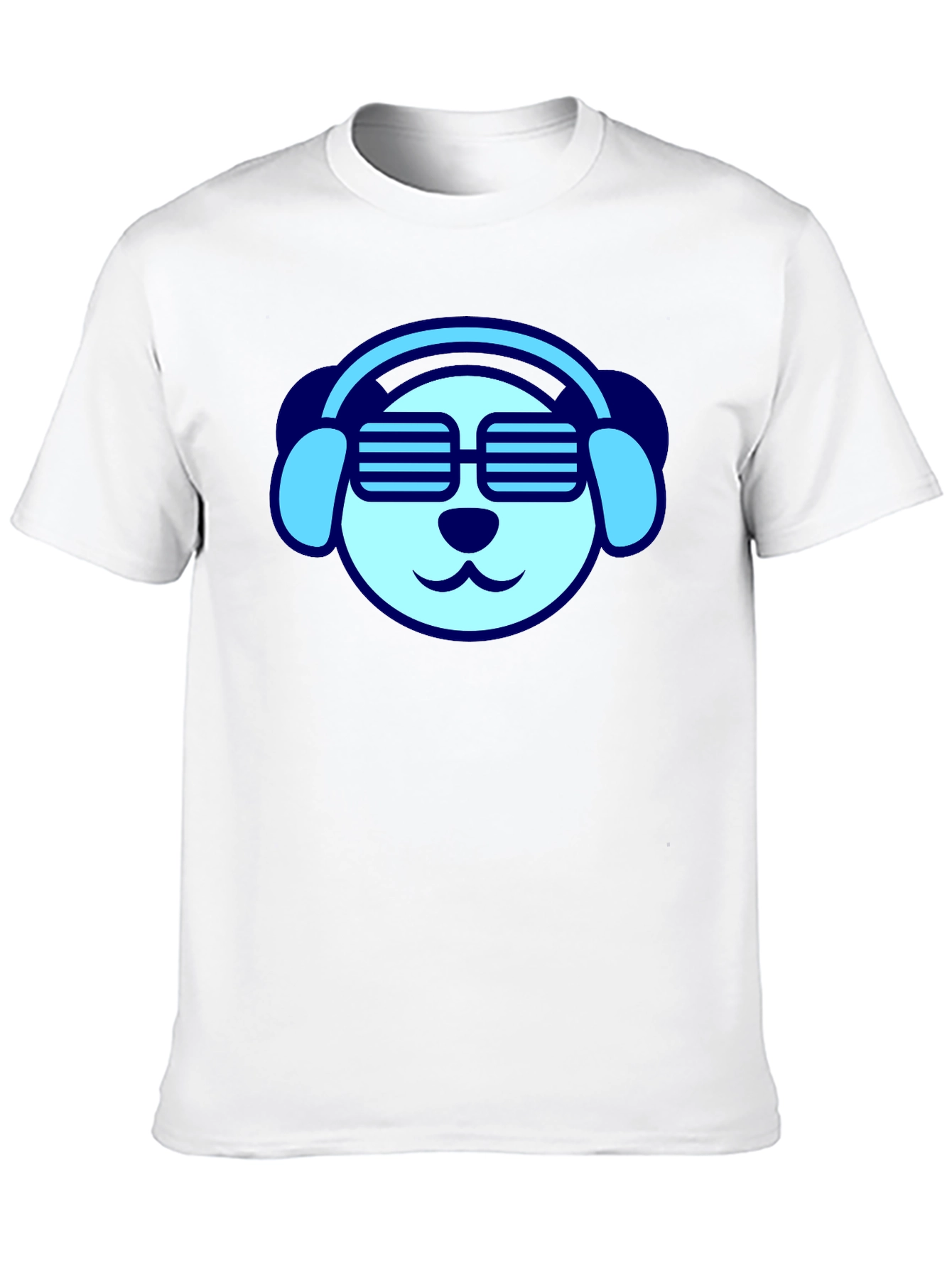 Black Cool Dog Tee - Headphones & Shades view 10