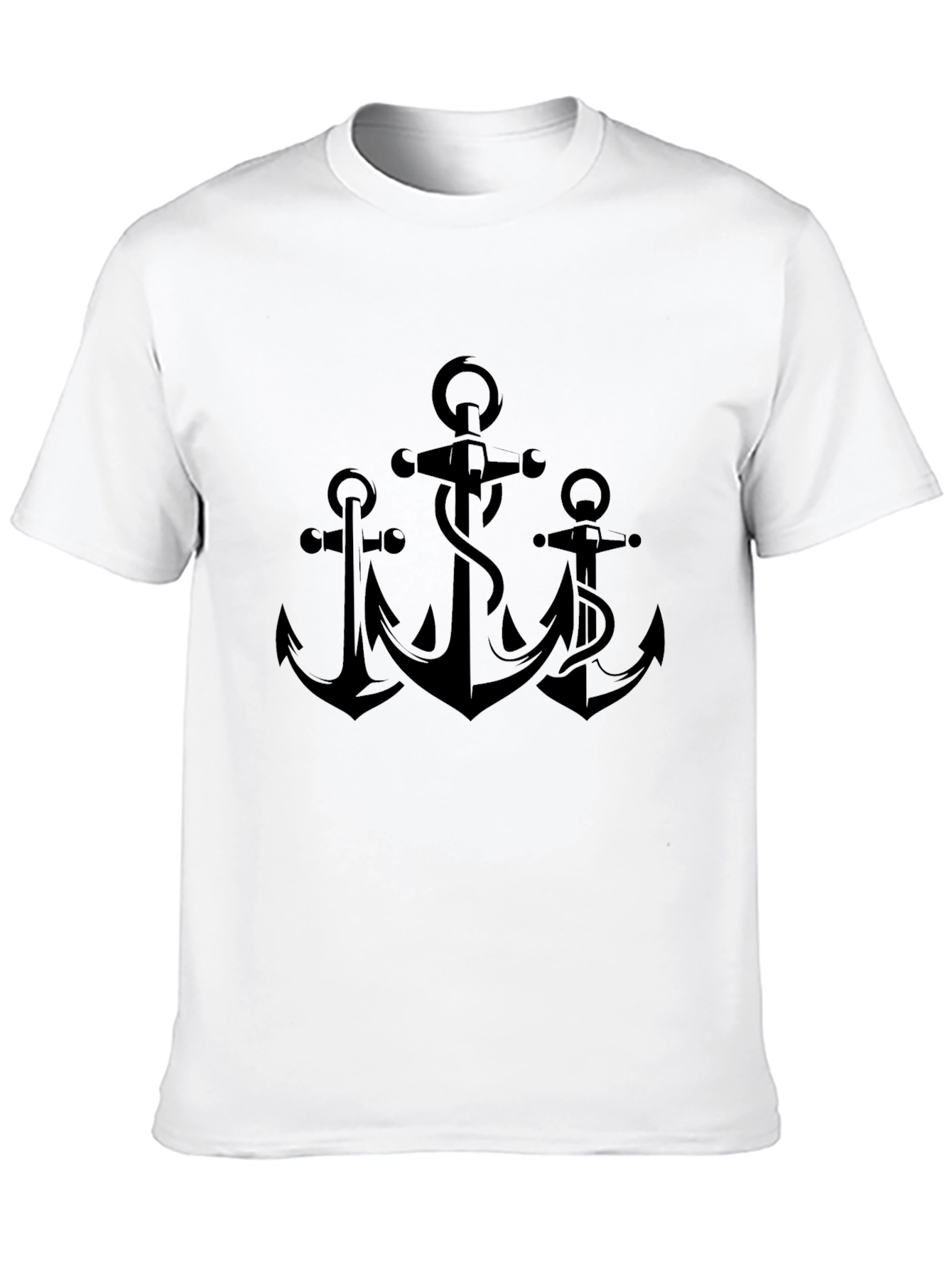Black Anchor Graphic Black T-Shirt view 10
