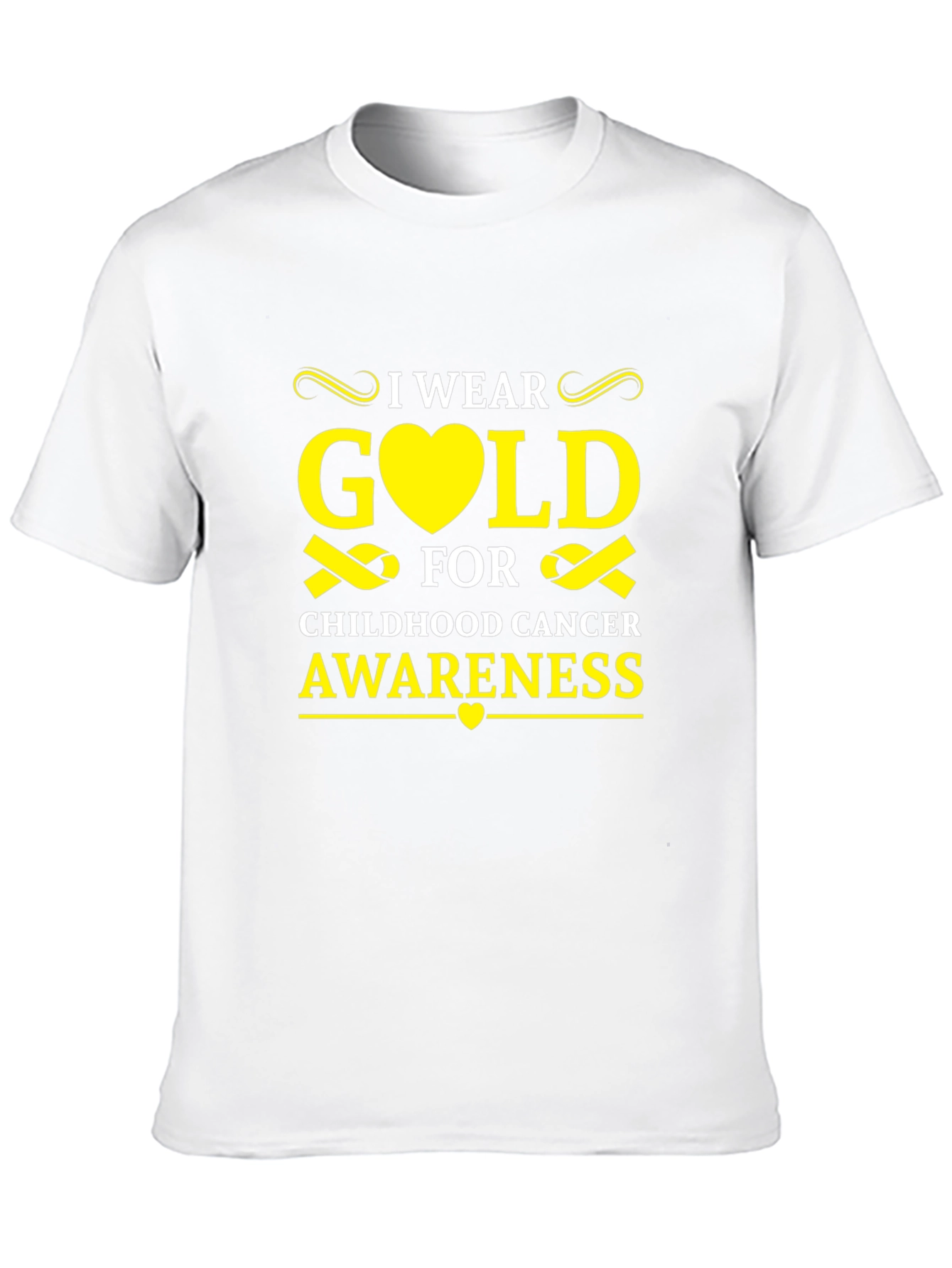 Childhood Cancer Awareness I Wear Gold T-Shirt - 10