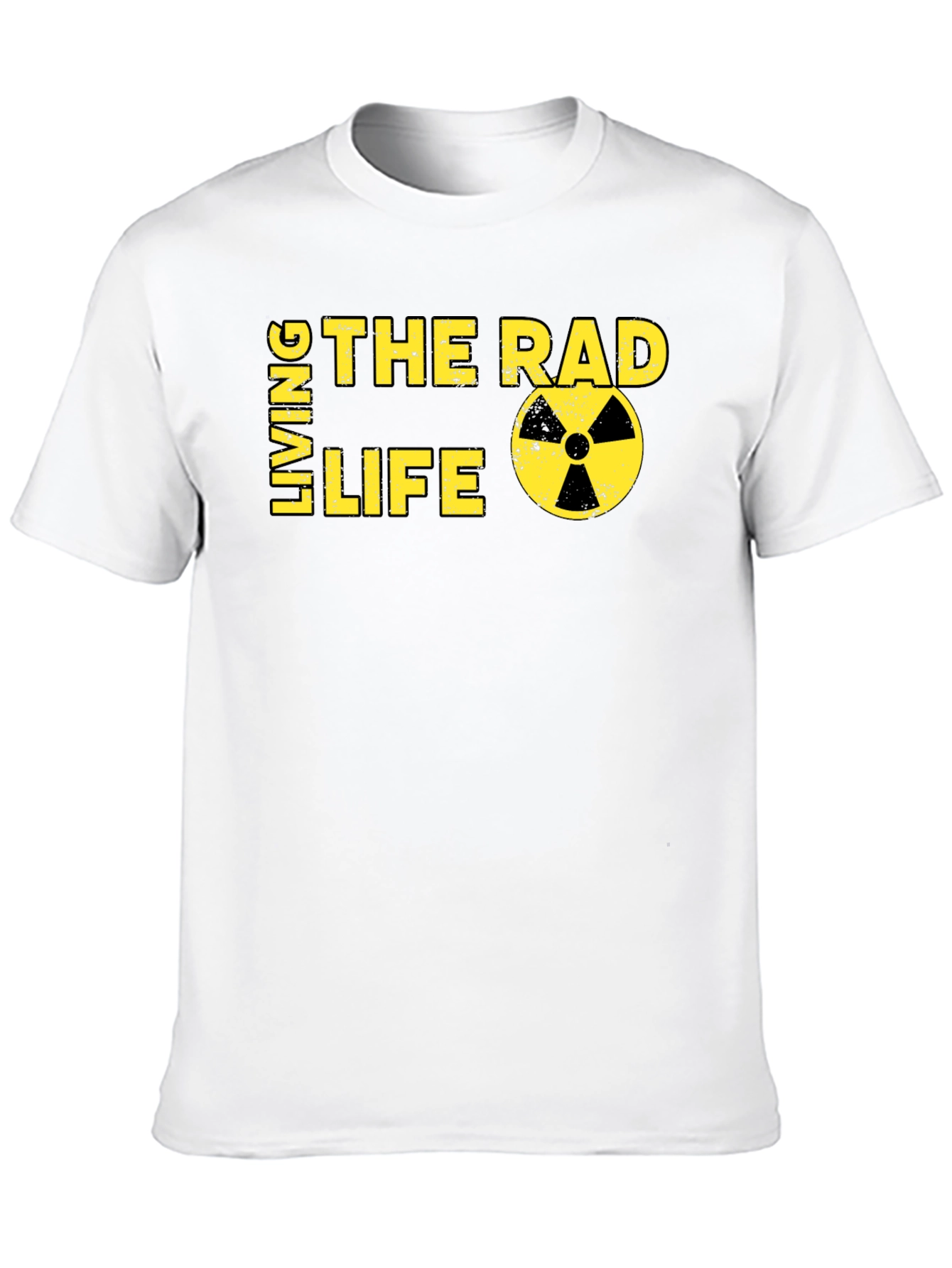 Black Living The Rad Life Graphic Tee - Cool, Unique Design view 10