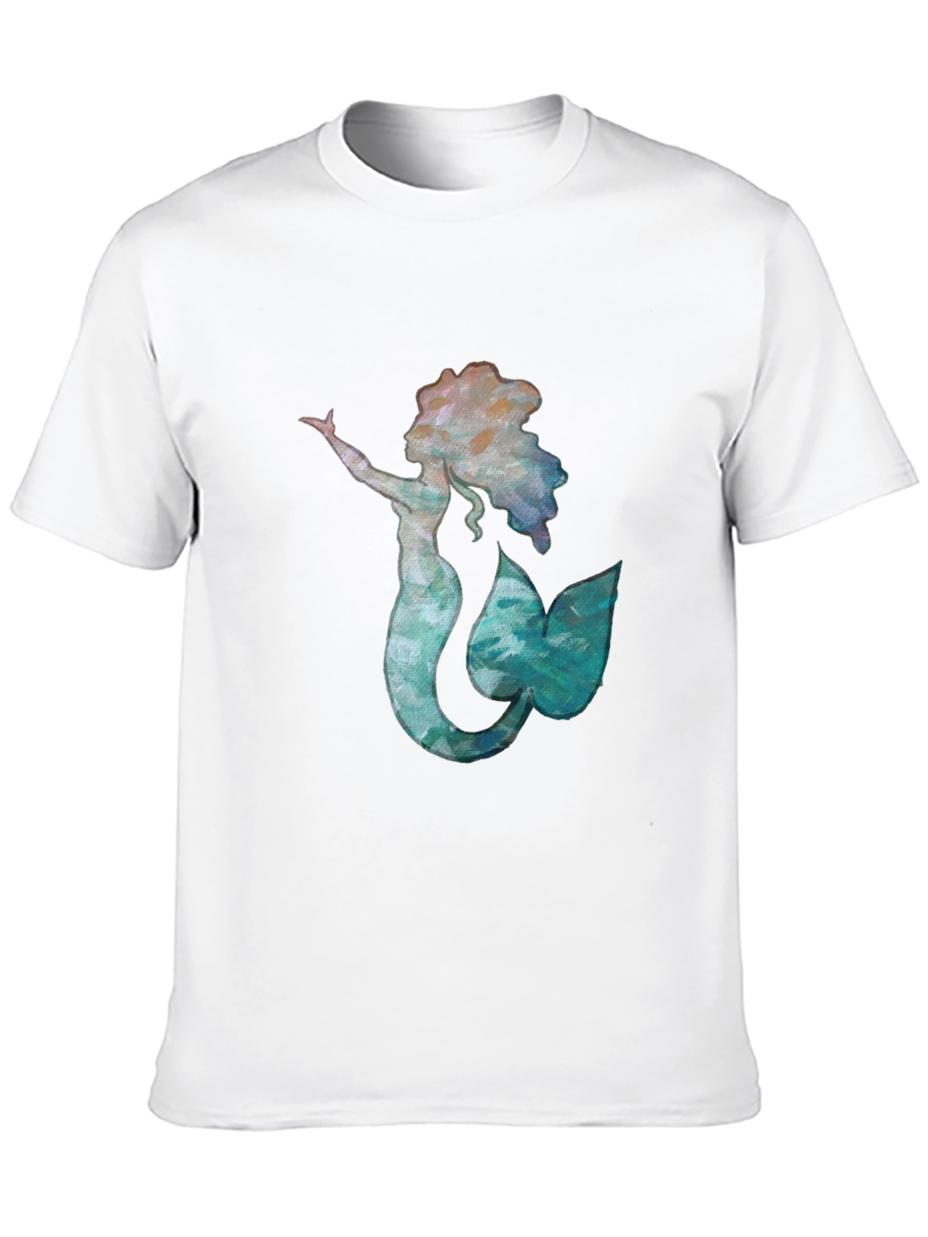Black Mermaid Graphic Black Tee - Unique Ocean Lover Shirt view 10
