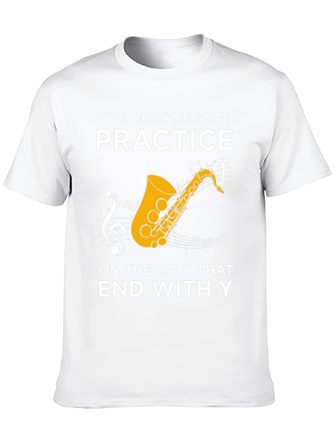Black Practice Saxophone Humor T-Shirt view 10
