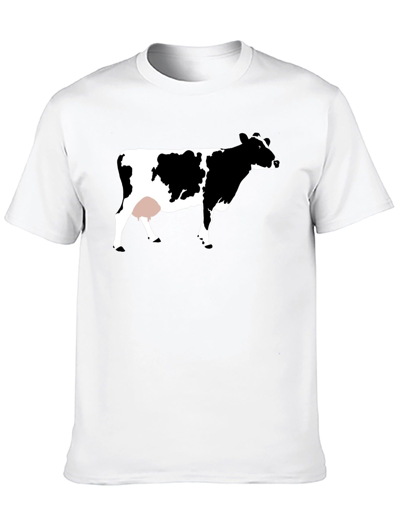 Black Cow Graphic Tee - Unisex Black T-Shirt view 10