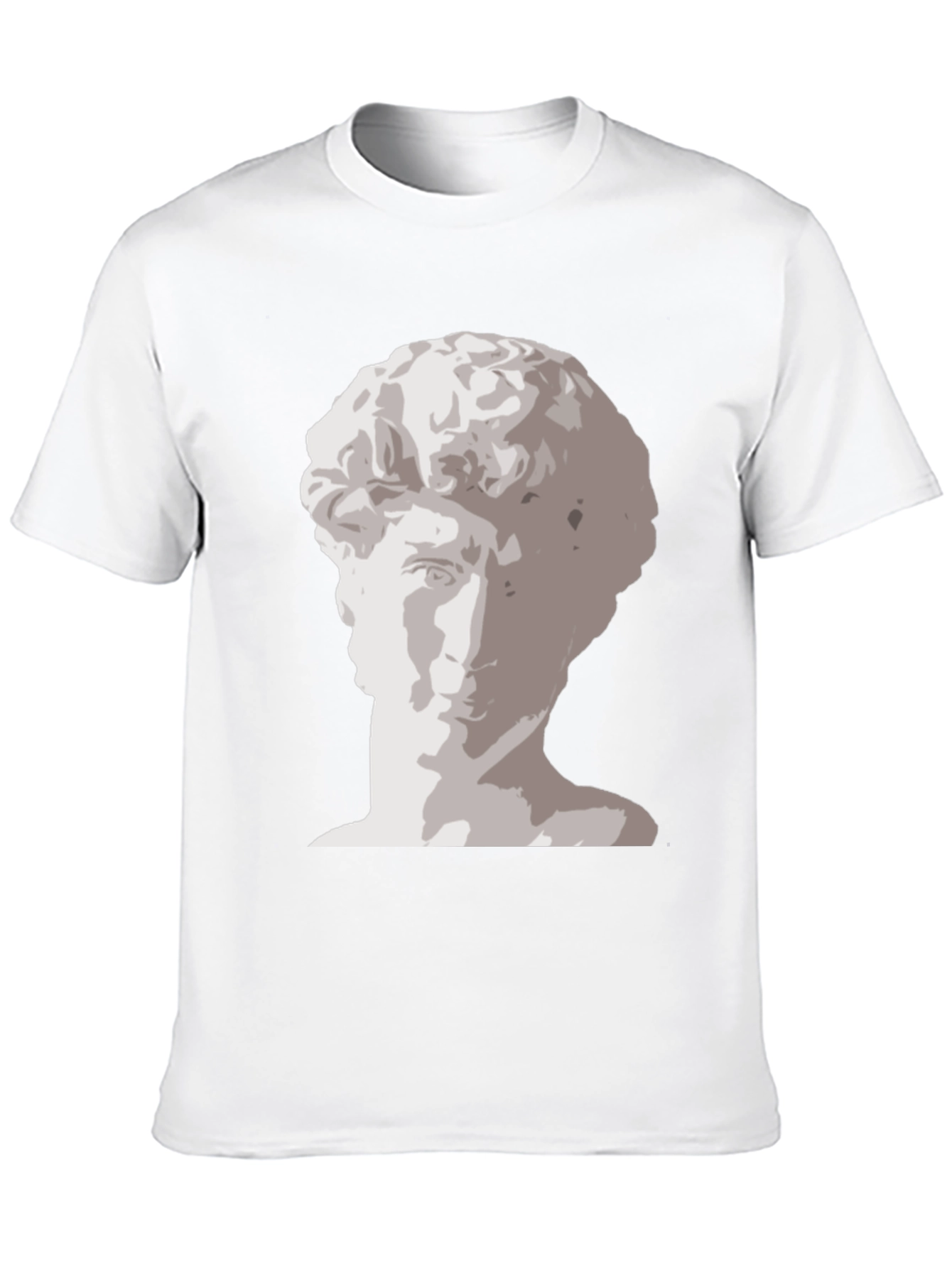 Black David Statue Graphic Print Tee - Black view 10