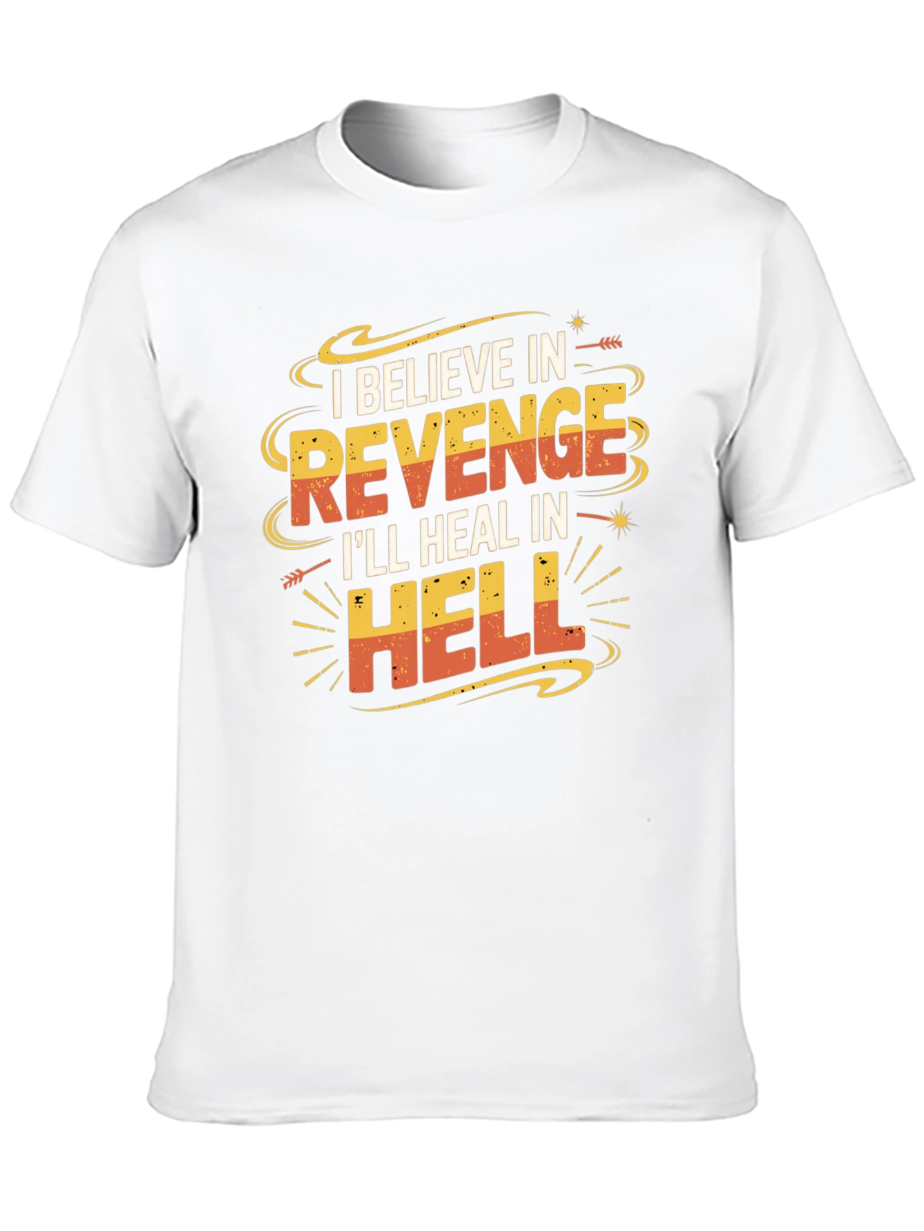 Black Revenge Graphic T-Shirt: Funny Slogan Tee view 10