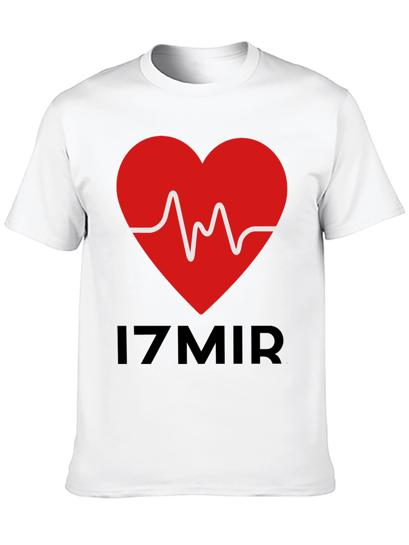 Black Izmir Heartbeat T-Shirt - Unique Graphic Tee view 10