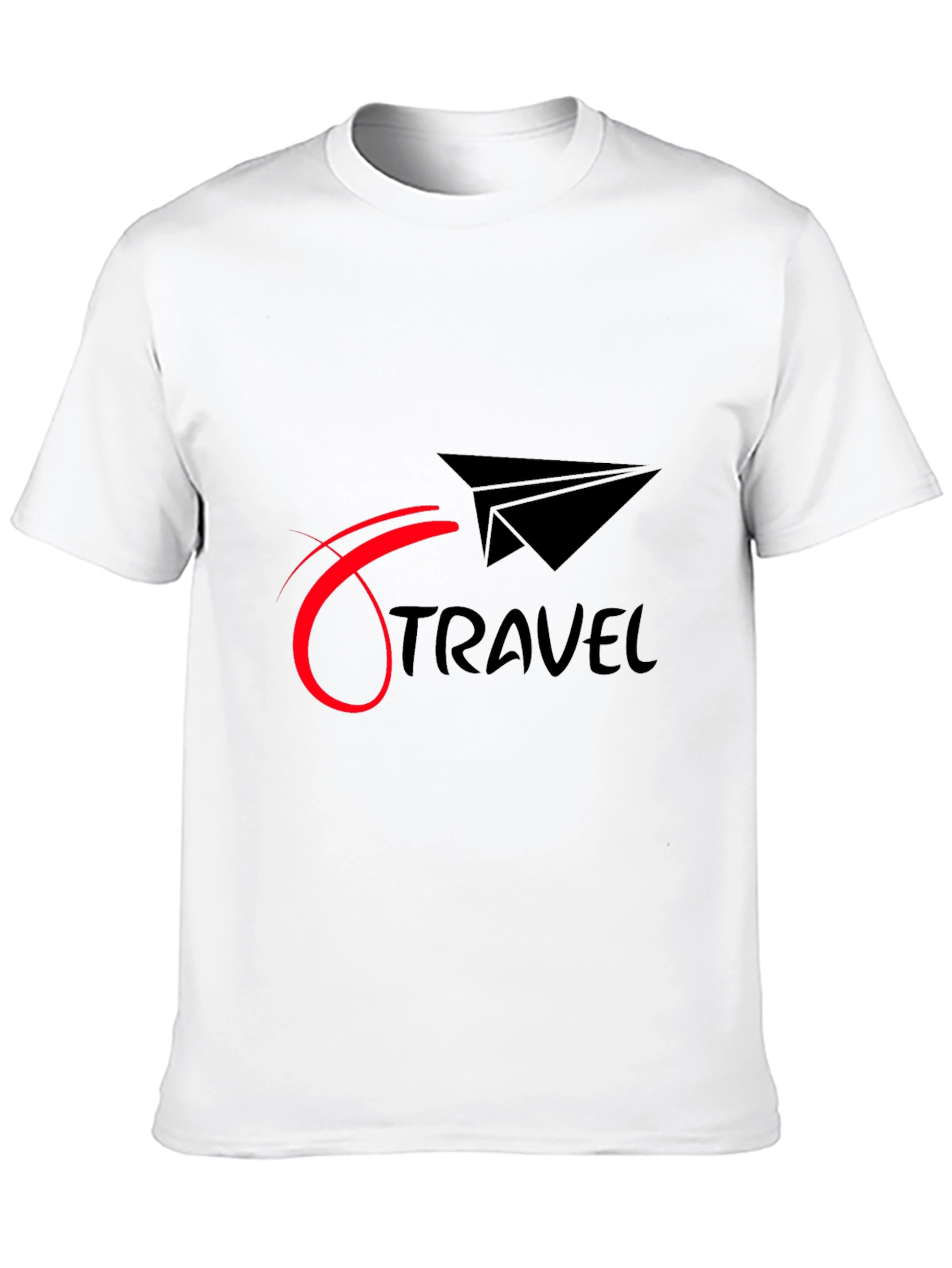 Black Travel Graphic Tee - Black Cotton Blend view 10