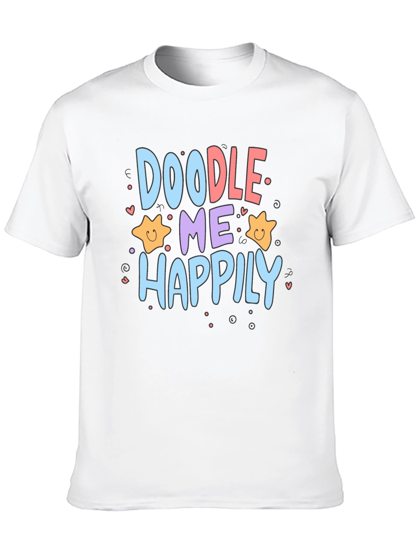 Doodle Me Happily Graphic T-Shirt - 10