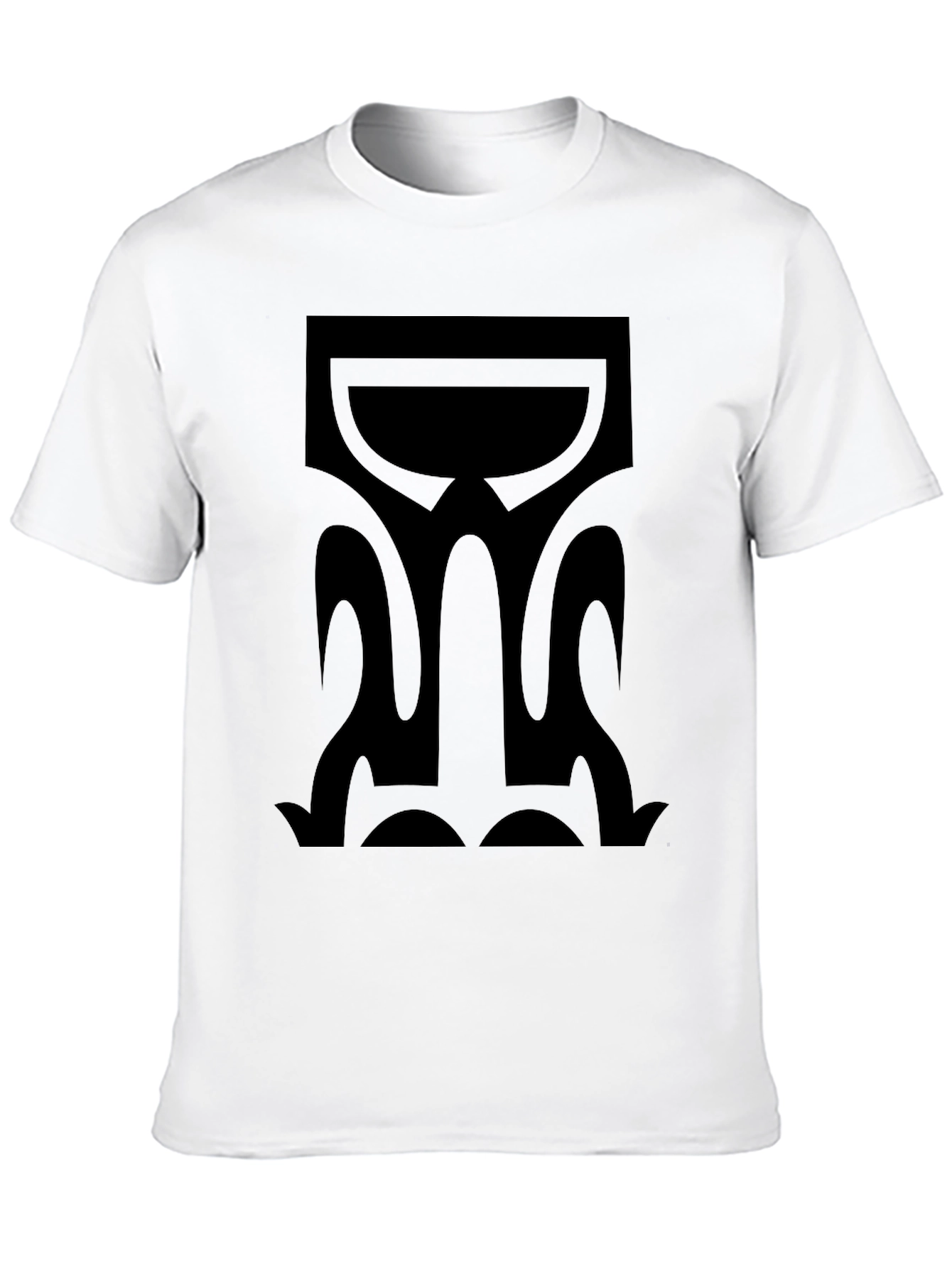 Black Abstract Graphic Black T-Shirt view 10