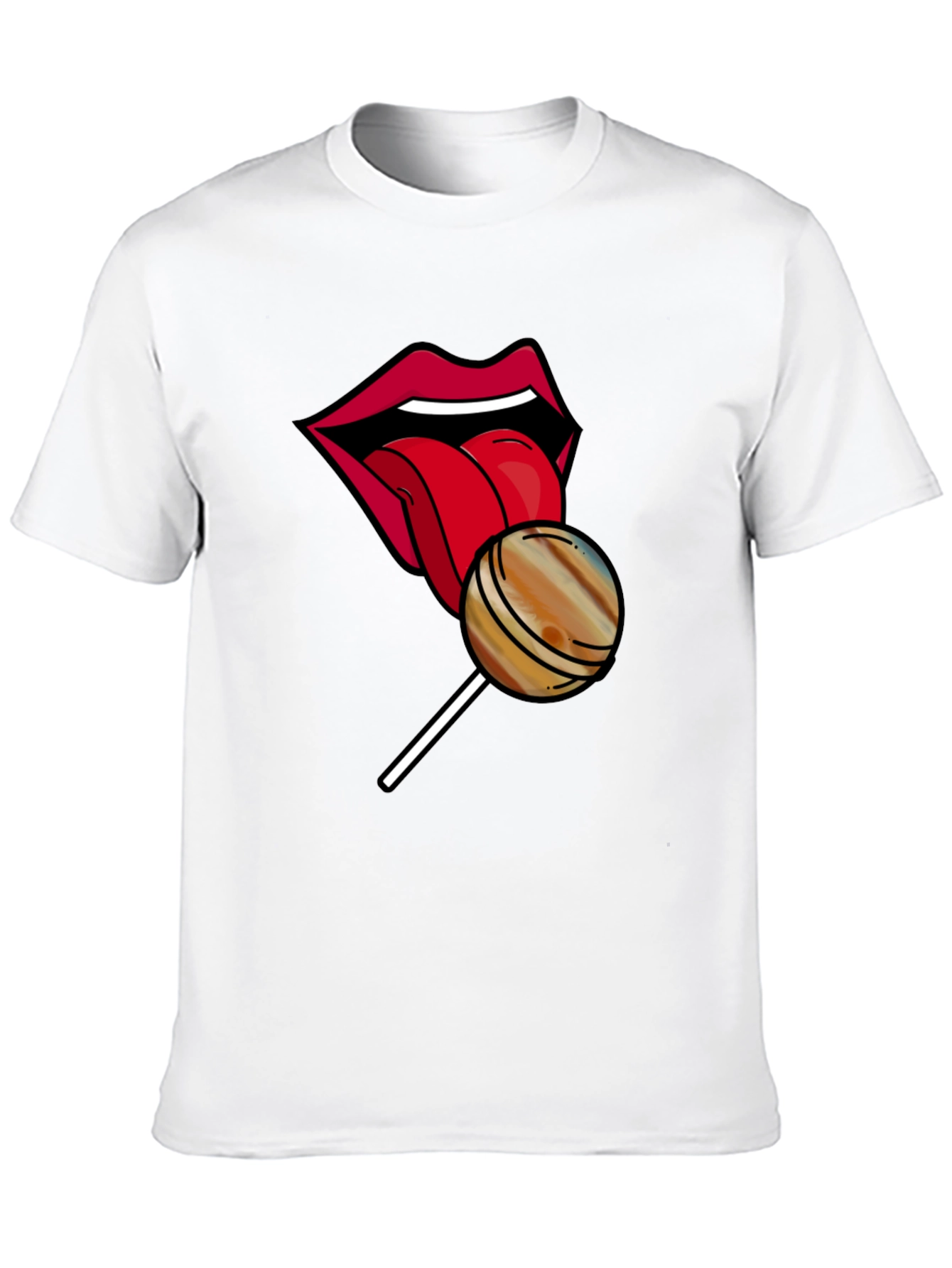 Black Lips Lollipop Graphic Tee - Unique Design, Soft Cotton view 10