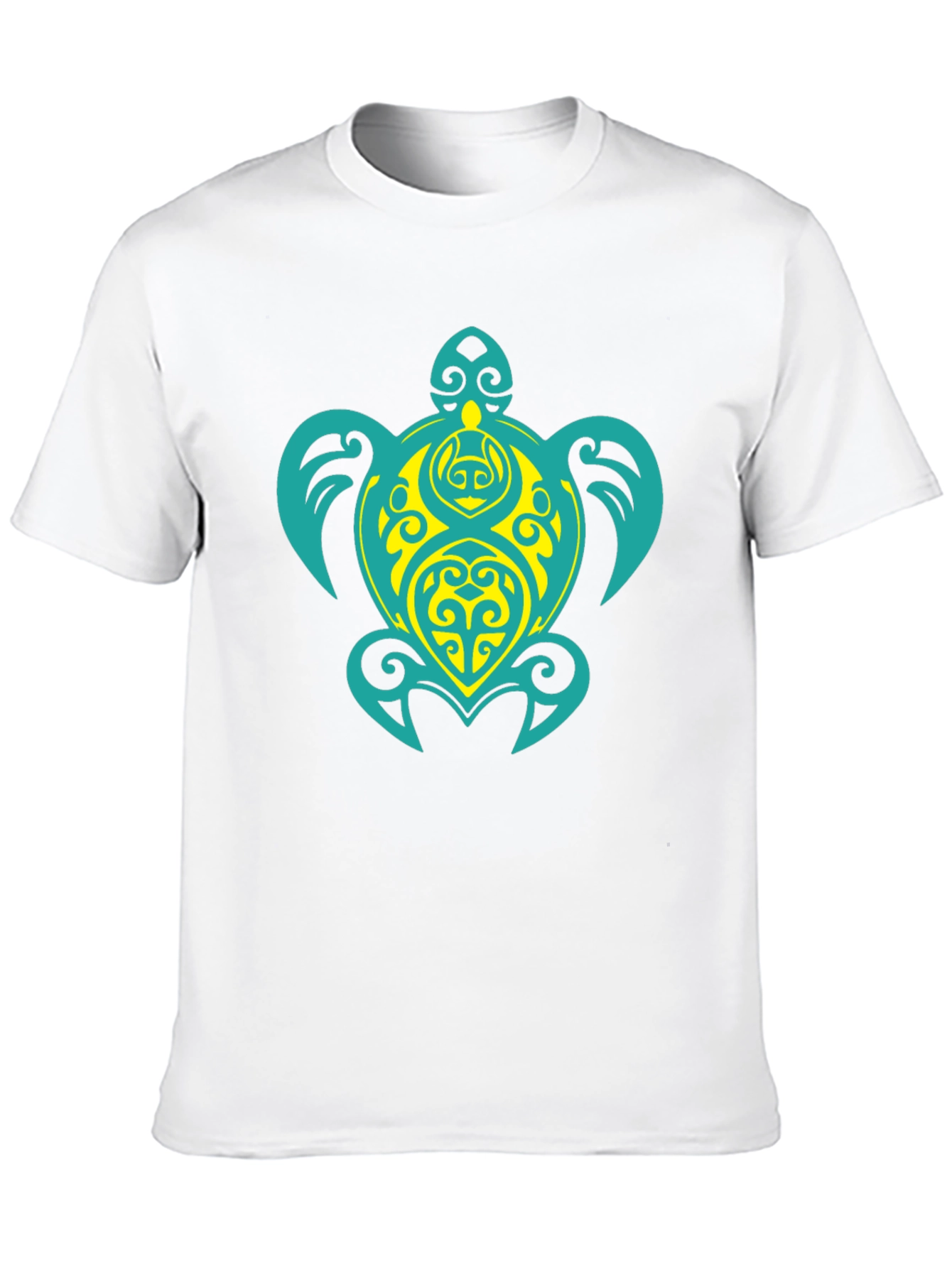 Black Turtle Graphic Tee - Black Cotton Blend T-Shirt view 10