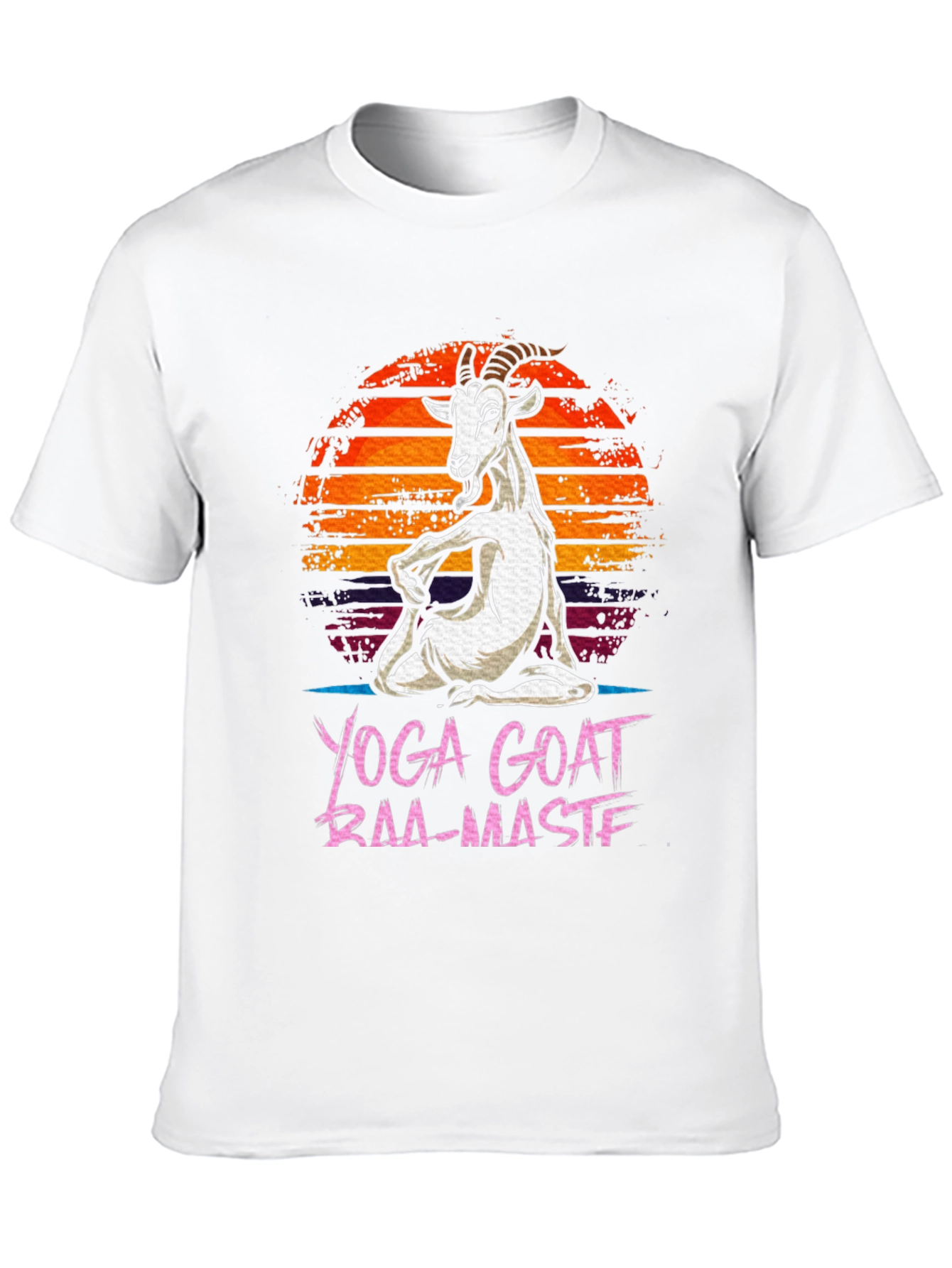 Black Yoga Goat Baa-Maste Funny Graphic Tee view 10