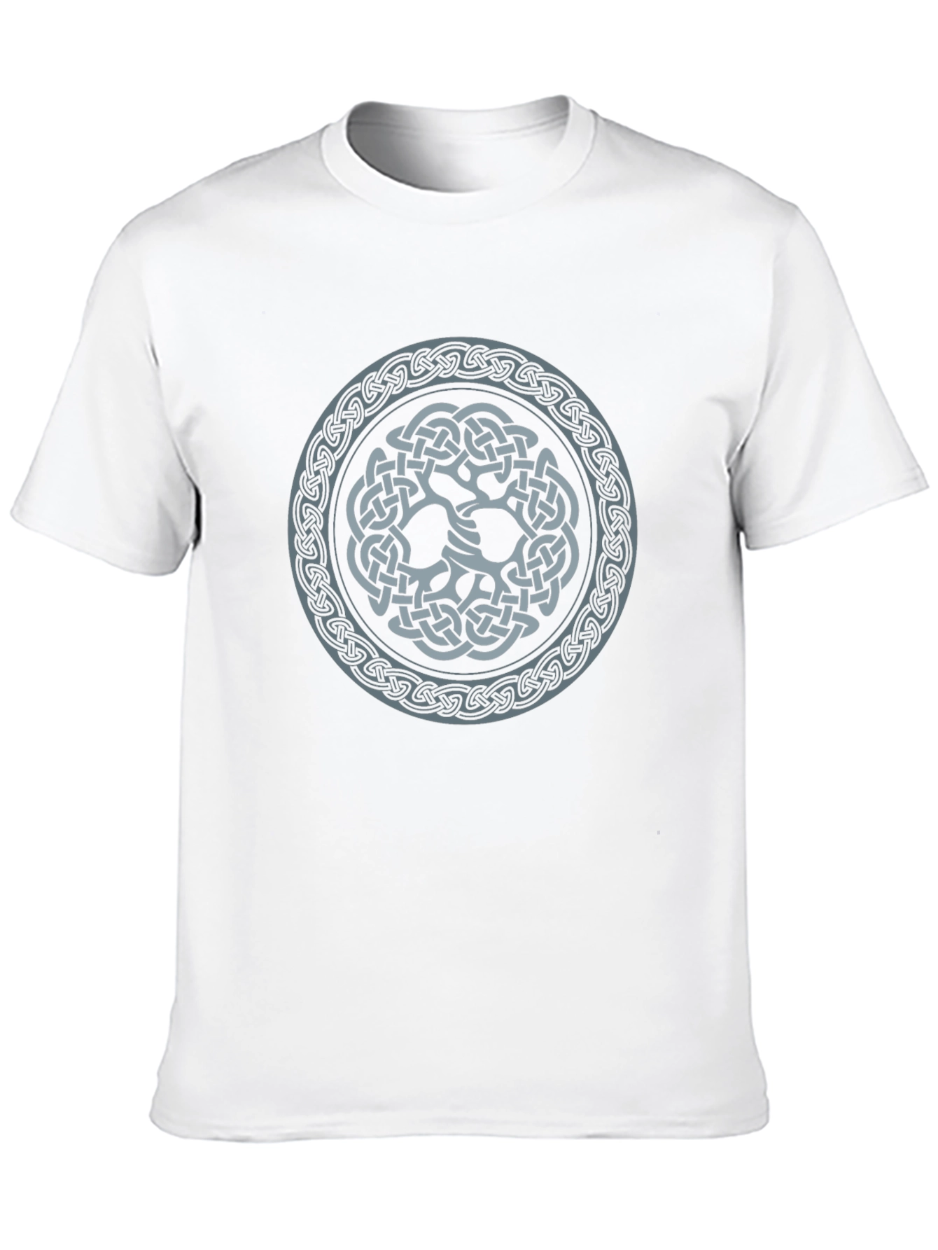 Black Celtic Knot Design Black T-Shirt view 10