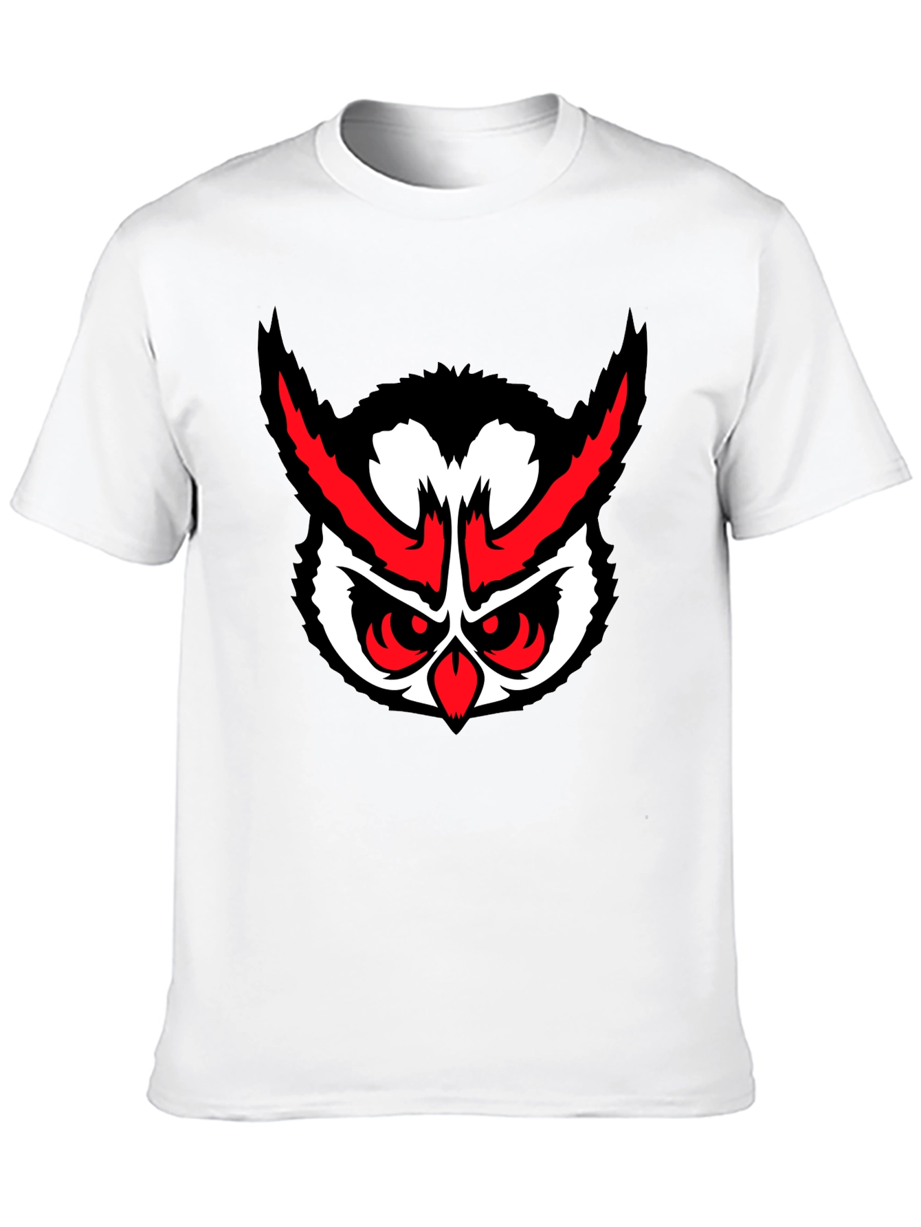 Black Men's Black Owl Graphic T-Shirt view 10