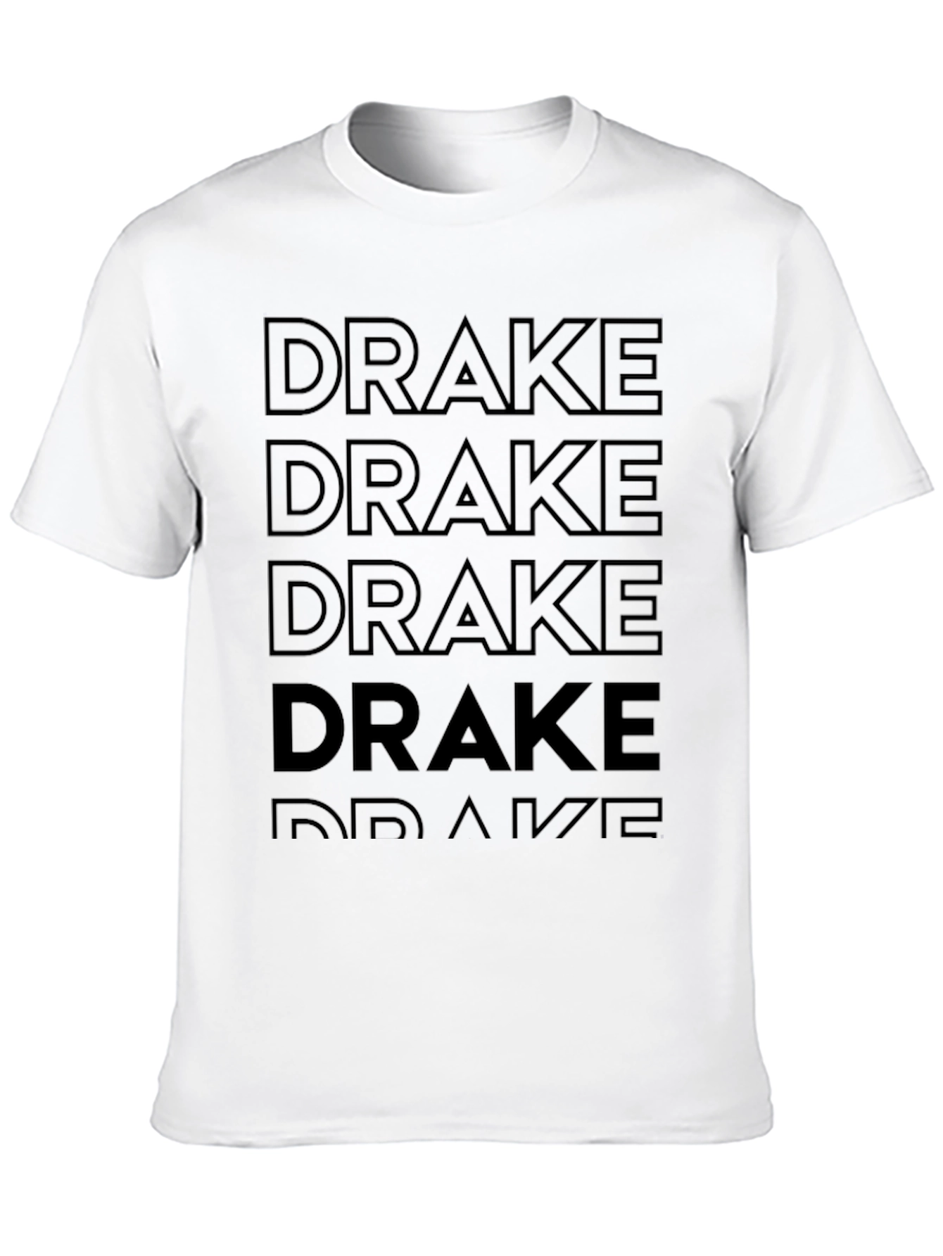 Men's Black "Drake" Graphic T-Shirt - 10