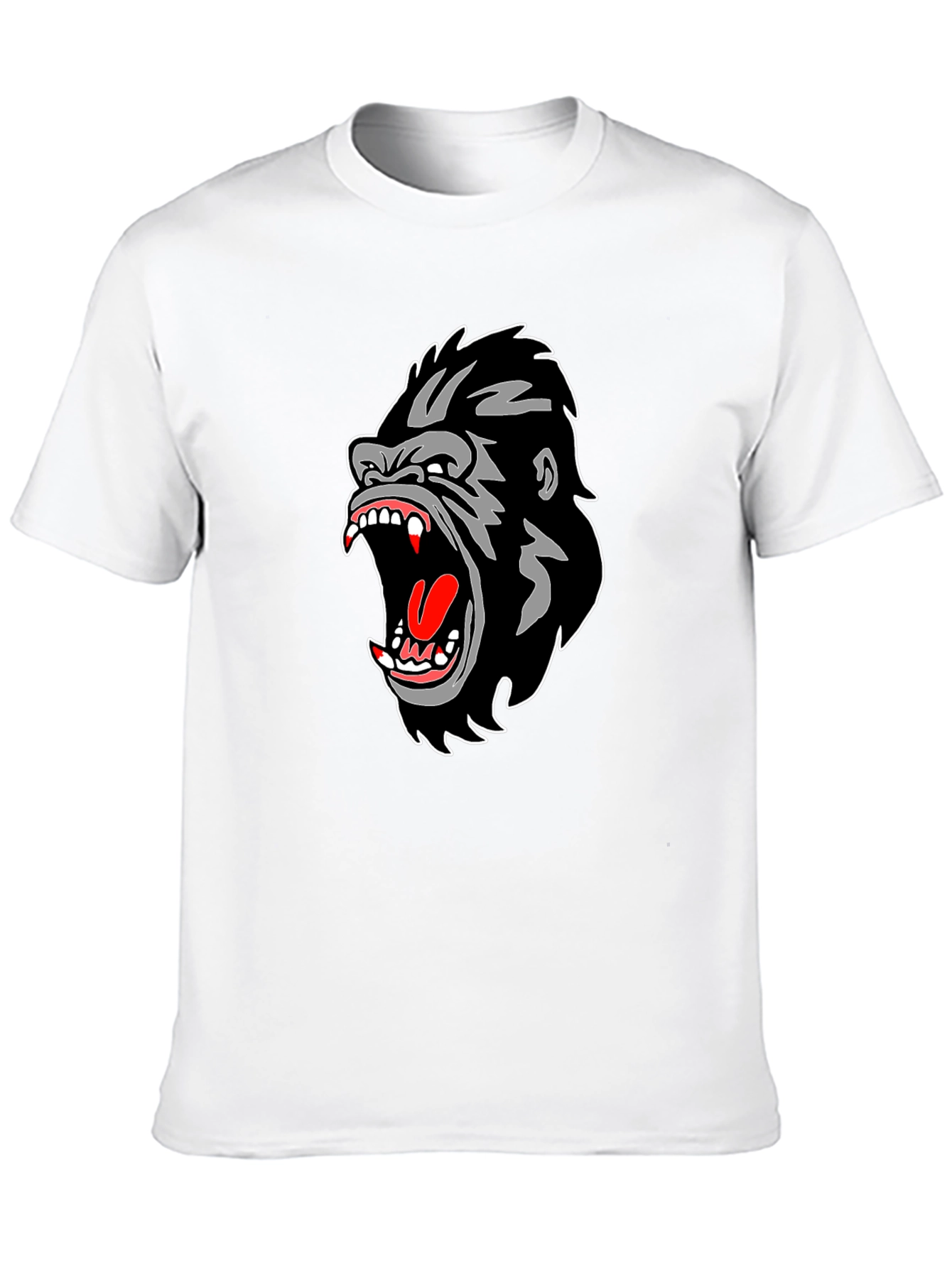 Black Gorilla Graphic Print Black T-Shirt view 10