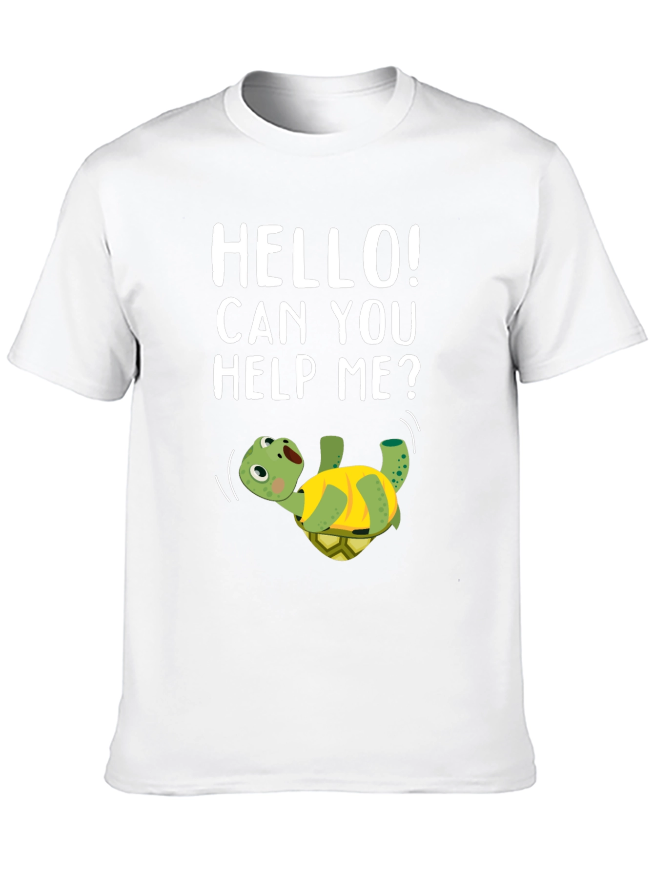 Black Help Me Turtle Graphic T-Shirt view 10