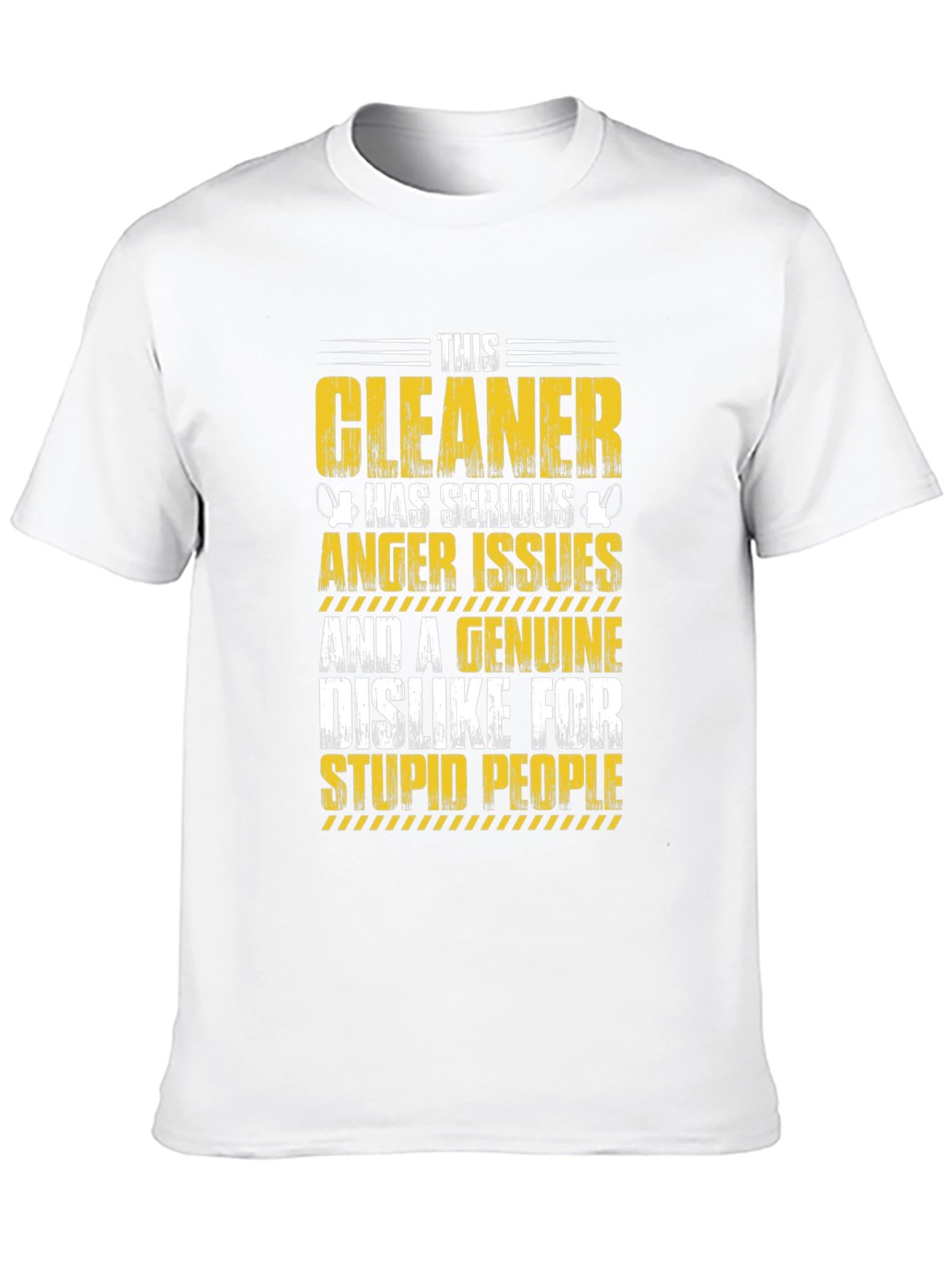 Black Cleaner Anger Issues Graphic Tee view 10