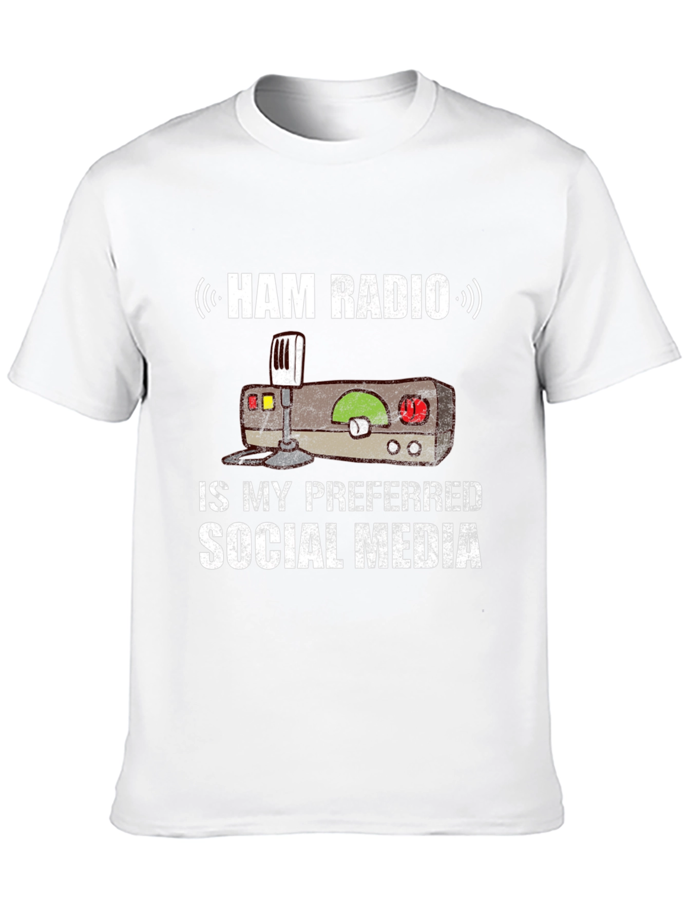 Black Ham Radio Social Media T-Shirt view 10