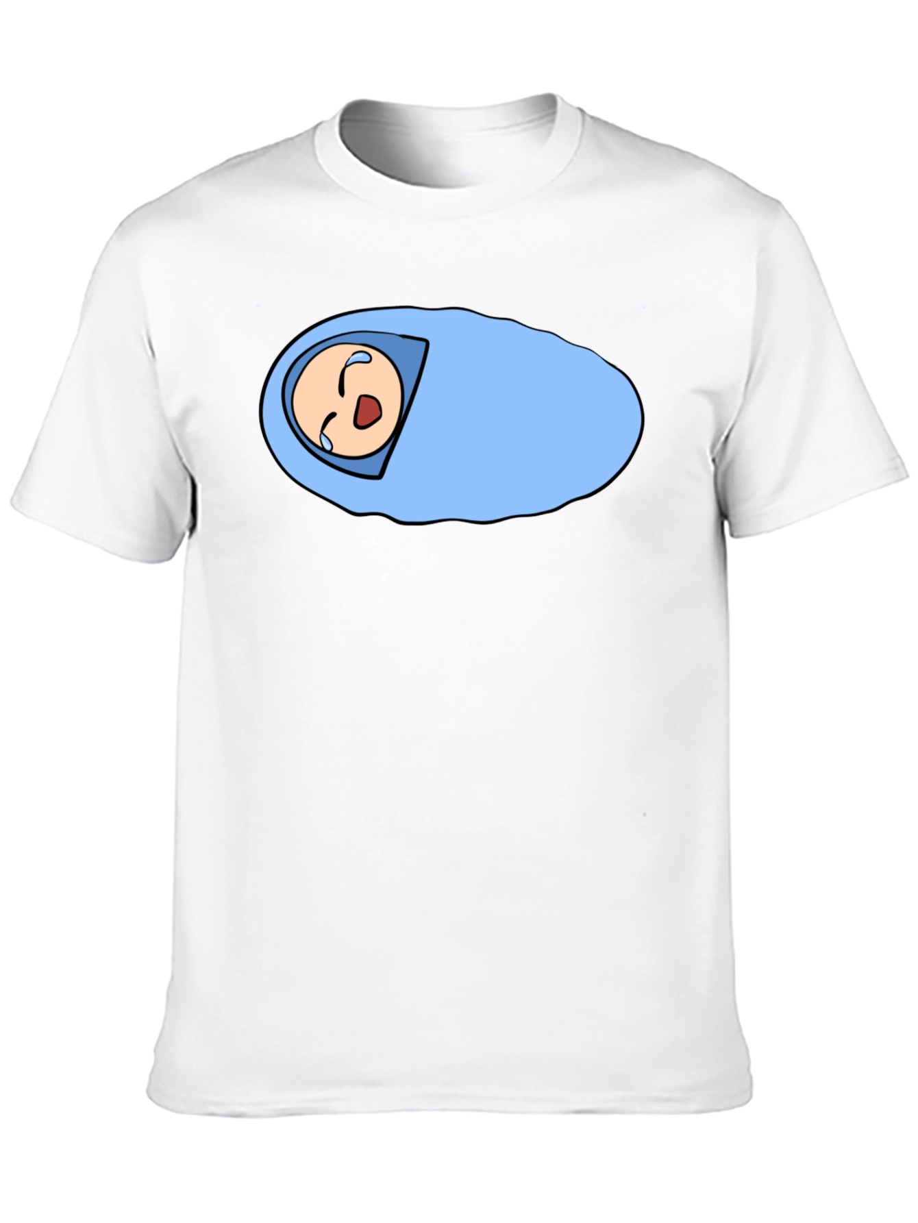 Black Cartoon Baby T-Shirt - Black, Unique Design view 10