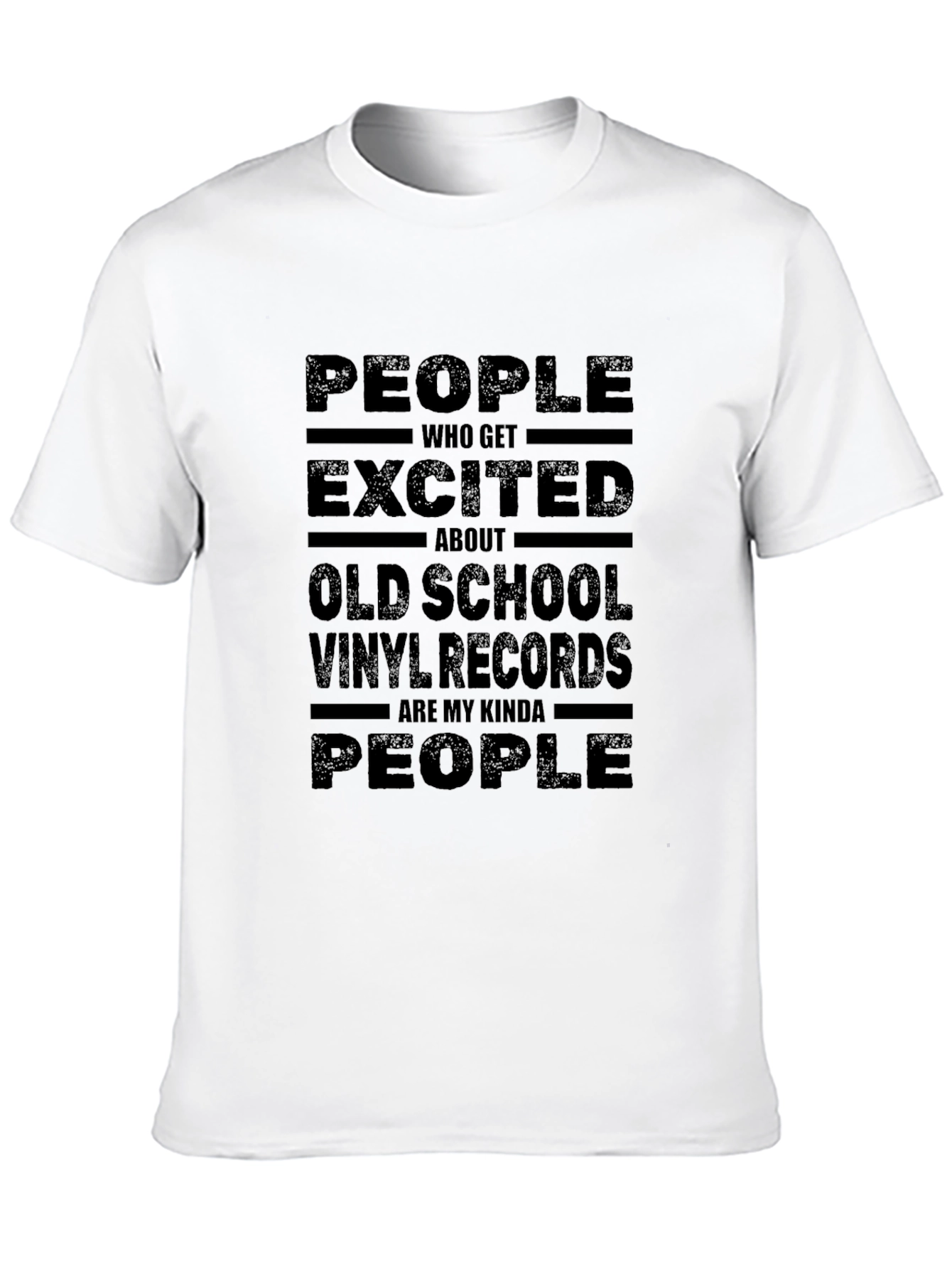 Black Vinyl Records Fan T-Shirt view 10