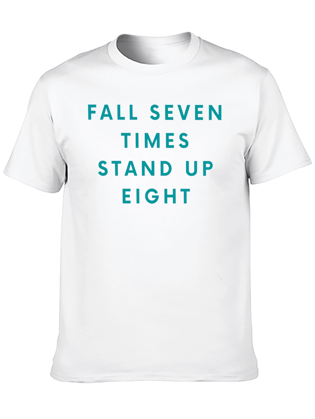 Black Fall Seven Times Stand Up Eight T-Shirt view 10