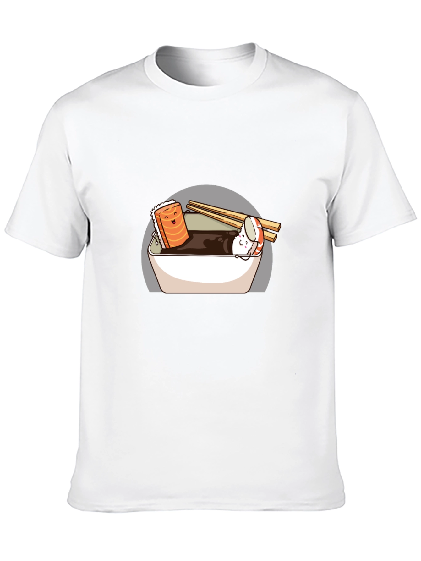 Black Sushi Lover's T-Shirt - Funny Food Graphic Tee view 10