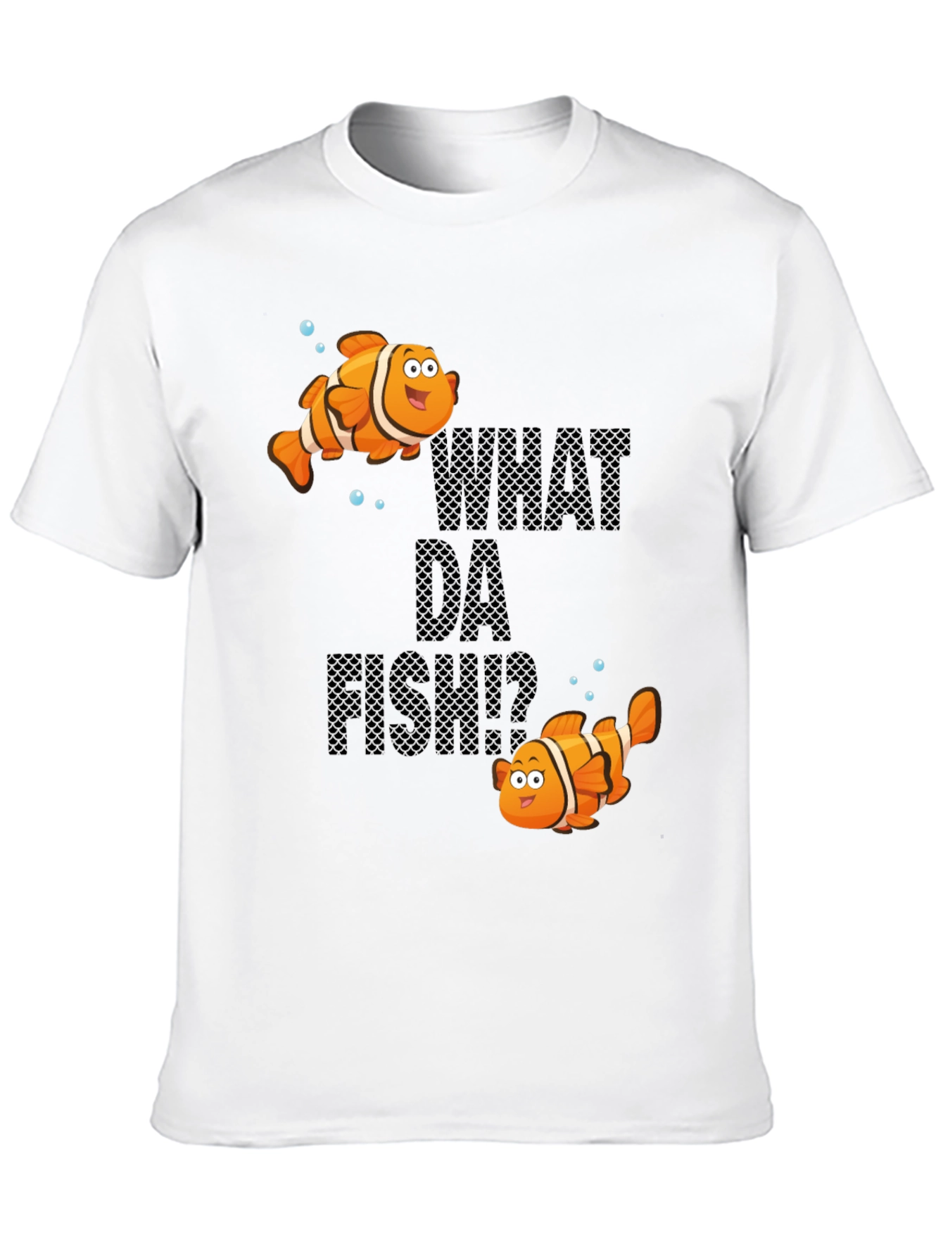 Black Funny What Da Fish T-Shirt view 10
