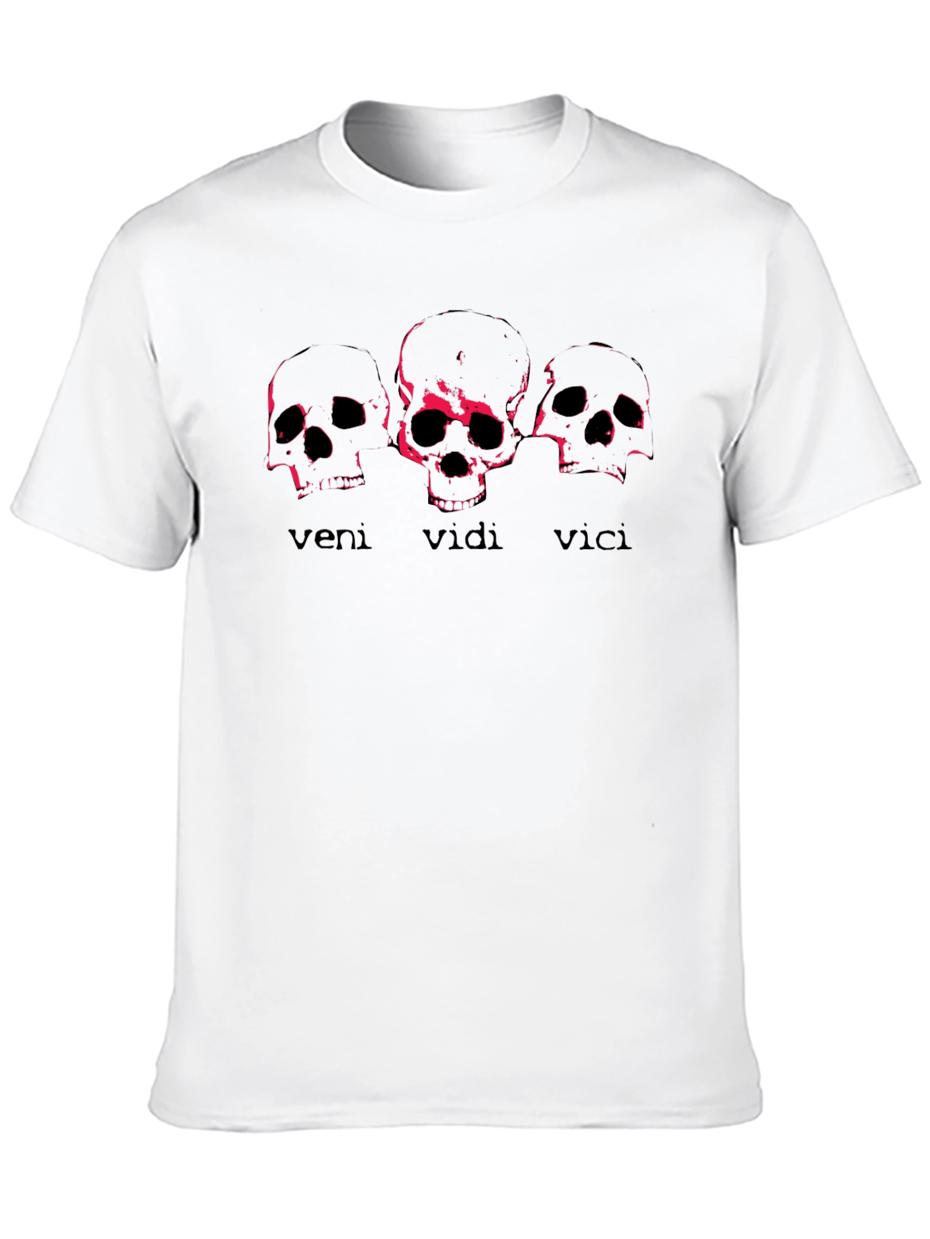 Black Veni Vidi Vici Skull Graphic Tee - Black view 10