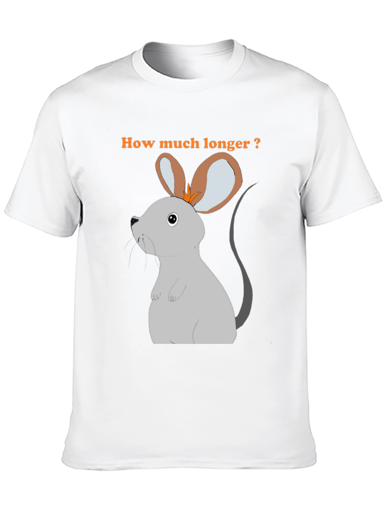 Black How Much Longer Mouse T-Shirt view 10