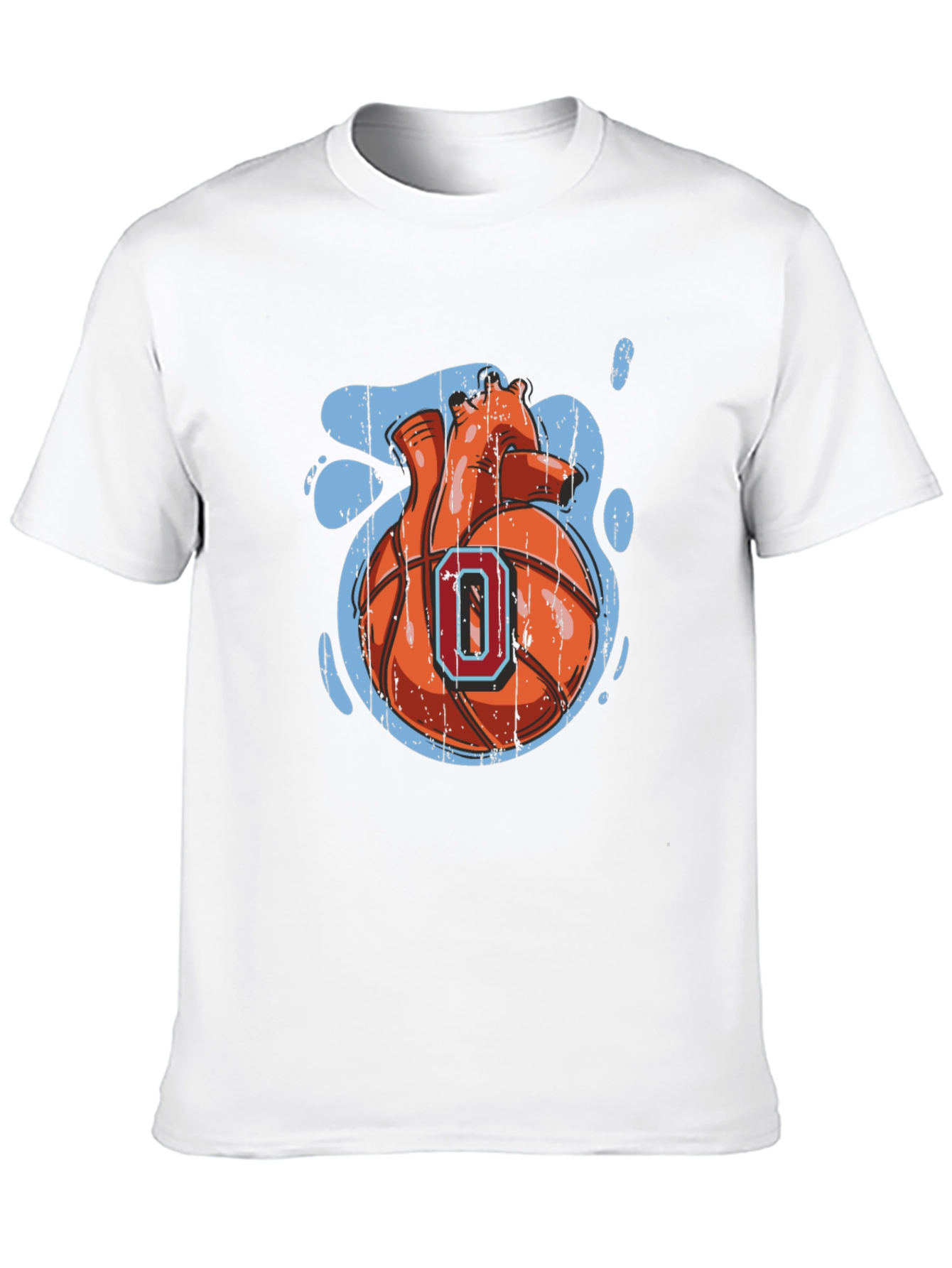 Black Heart Basketball Graphic Tee - Urban Style view 10