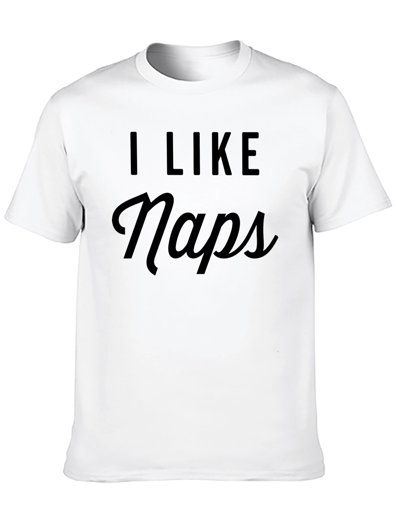 Black I Like Naps Black T-Shirt - Comfortable & Stylish view 10