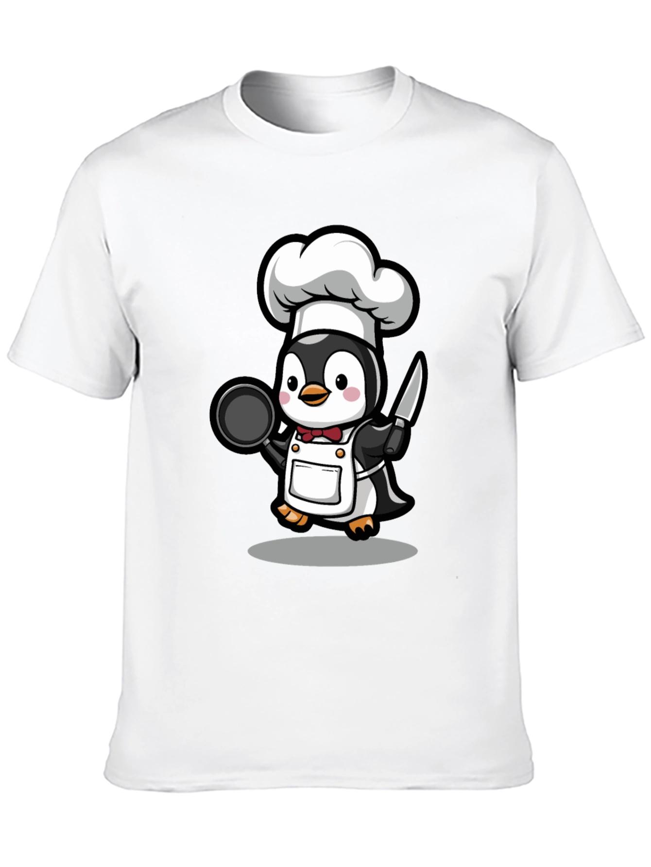 Black Chef Penguin Graphic T-Shirt view 10