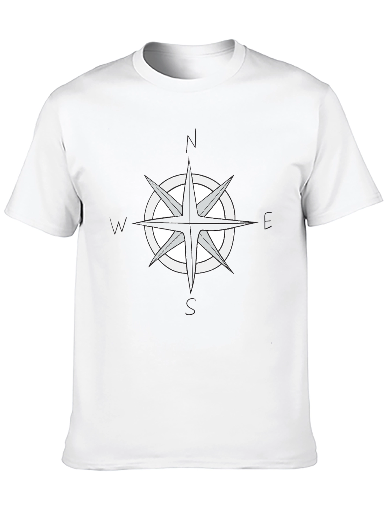 Black Compass Rose Graphic T-Shirt - Classic Black Tee view 10